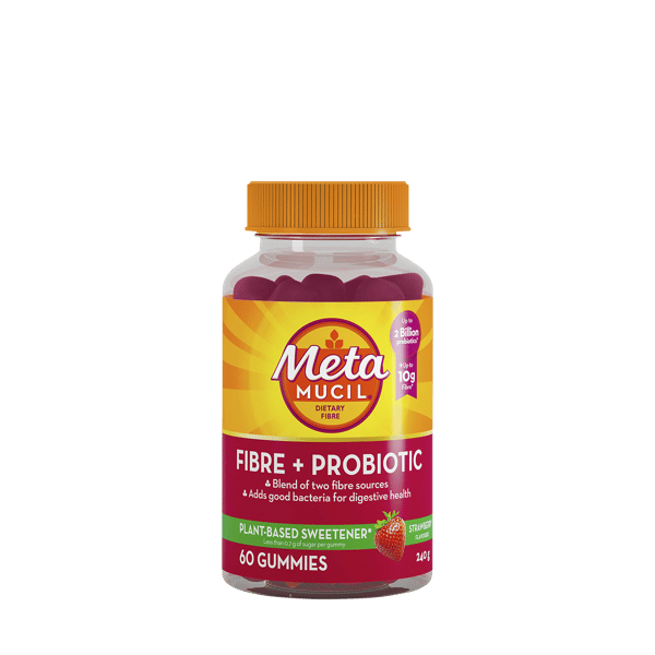 Metamucil Fibre + Probiotic Strawberry Gummies 60 gummies
