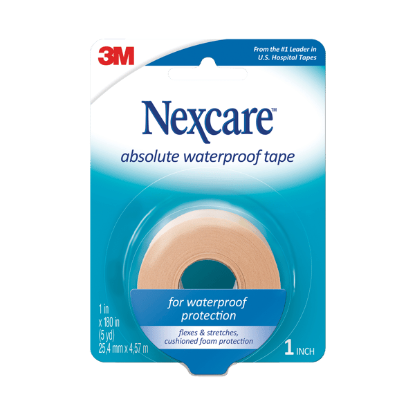 Nexcare Absolute Waterproof Tape 25.4mm X 4.57m - 1 roll