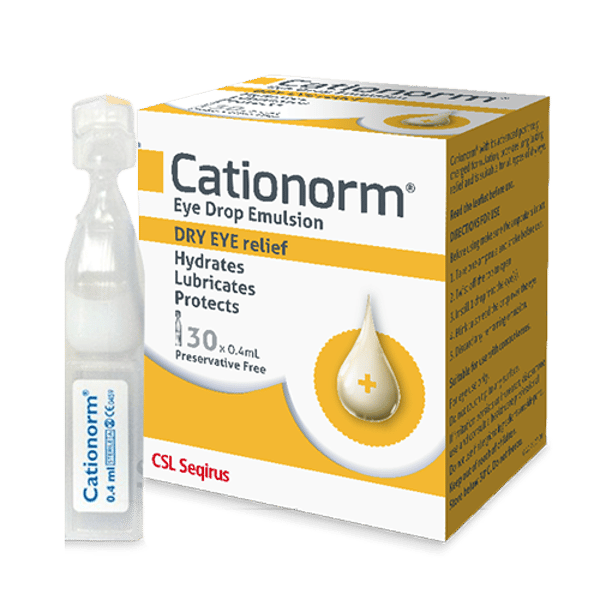 Cationorm Single Use Ampoules 0.4ml X 30ml