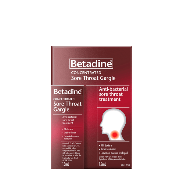 Betadine Sore Throat Gargle Concentrate 15ml