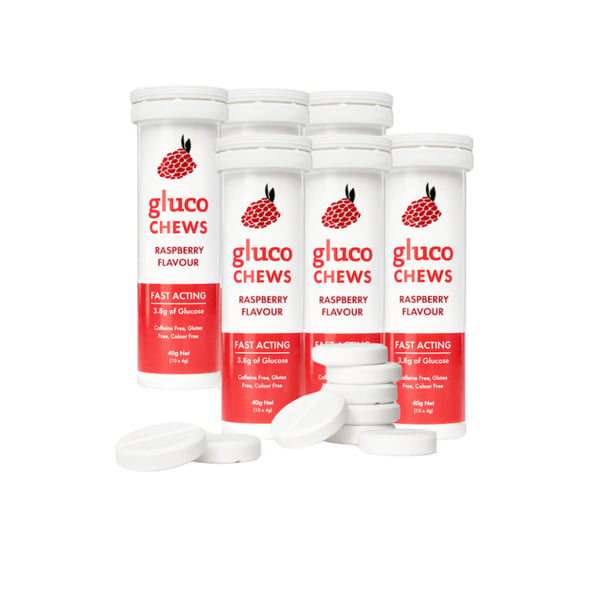 Glucology Raspberry Glucochews - 10x4g X6 - 1 each
