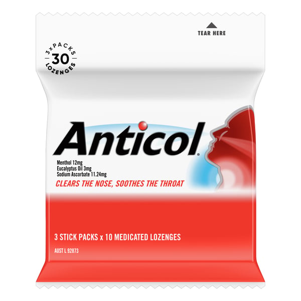 Anticol Stick 10 Lozenges - 3 pack