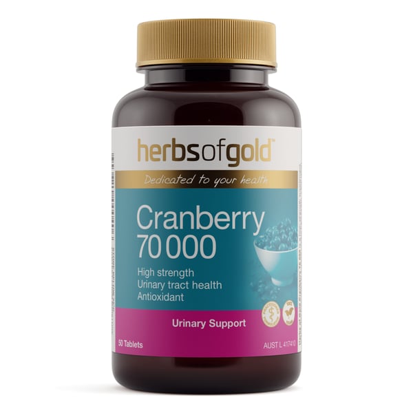 Herbs of Gold Cranberry 70000 - 50 tablets