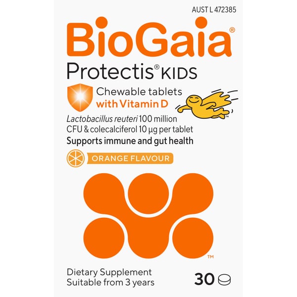 BioGaia Protectis Tablets Orange Vit D 10 mcg