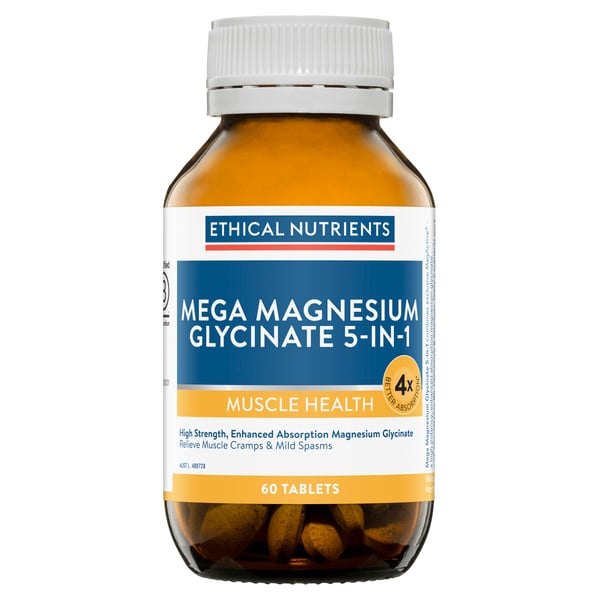 Ethical Nutrients Mega Magnesium Glycinate 5-IN-1 60 Tablets