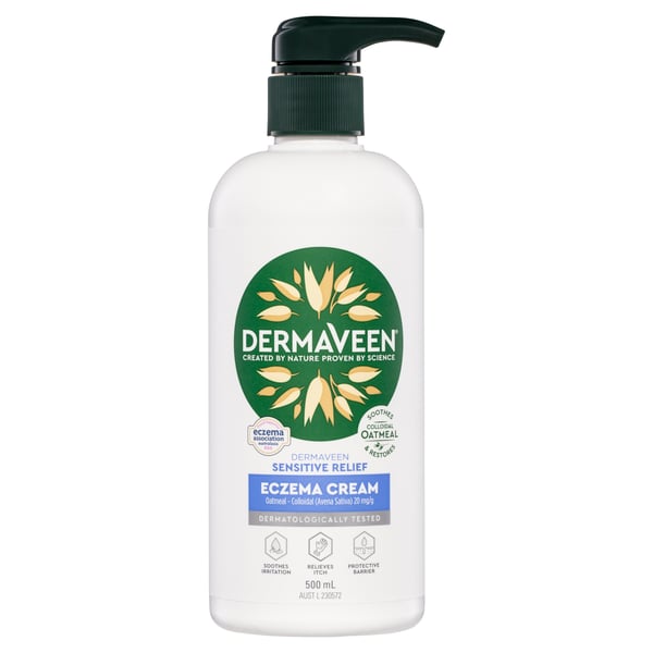 DermaVeen Sensitive Relief Eczema Cream 500ml