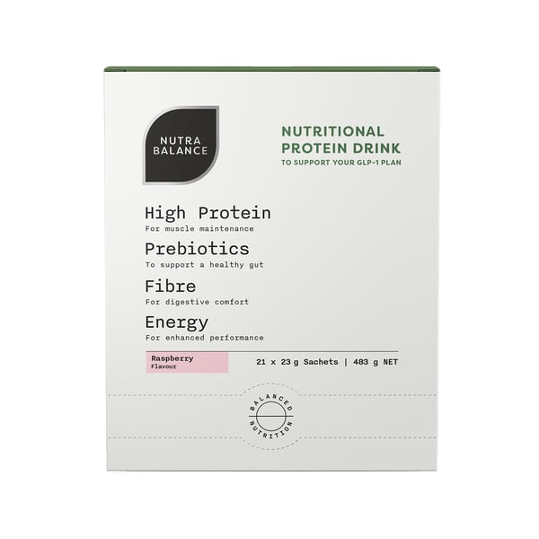 Nutrabalance Nutritional Protein Drink Raspberry 483g - 21 pack