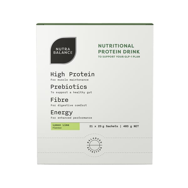 Nutrabalance Nutritional Protein Drink Lemon Lime 483g - 21 pack