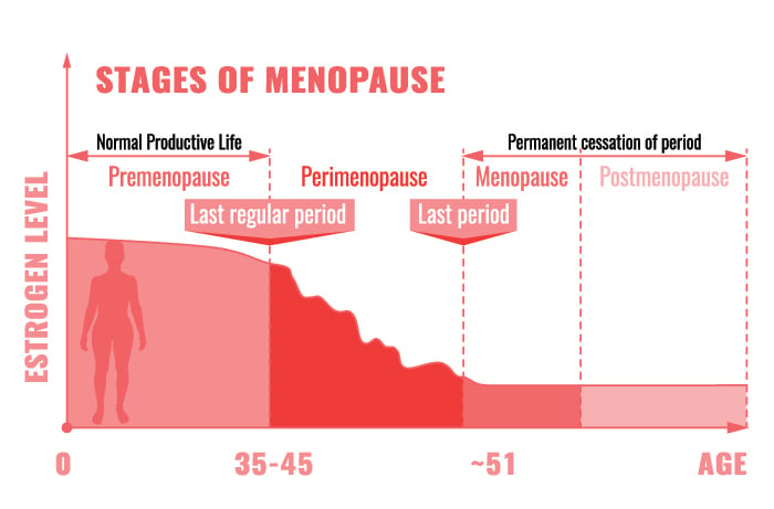 Stages of menopause chart