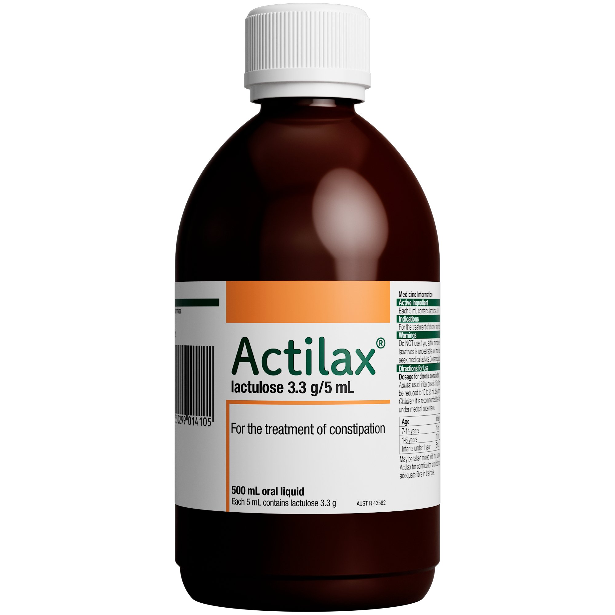 Actilax Mixture 3.34g/5ml X 500ml - Image 1