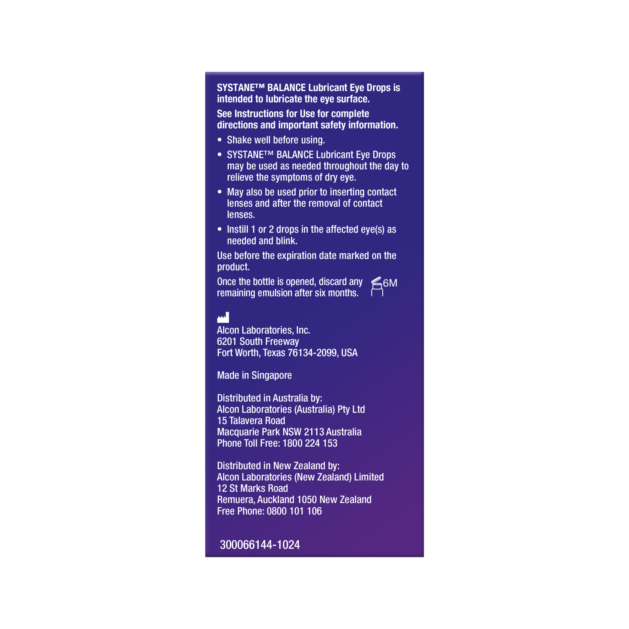 Systane Balance Lubricant Eye Drops 10ml - Image 2
