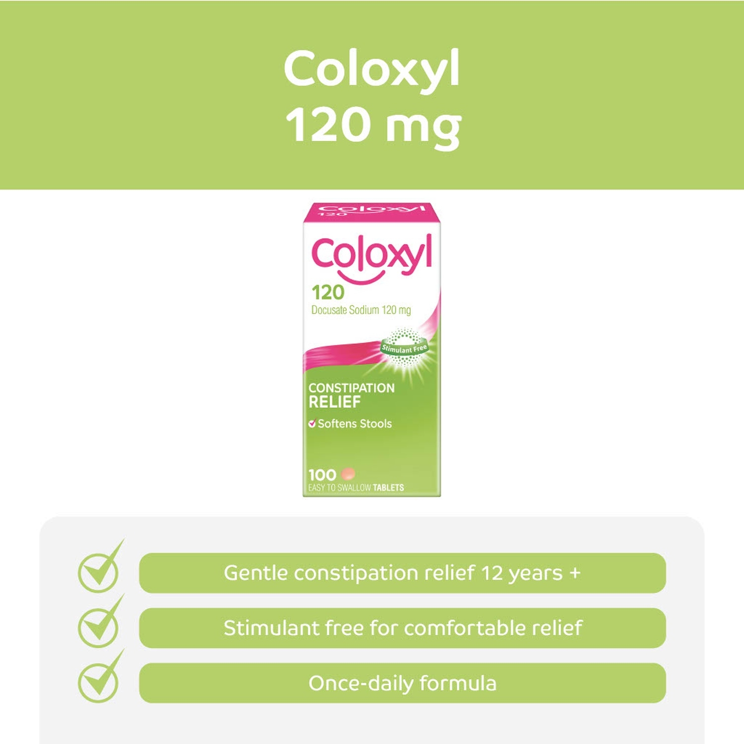 Coloxyl 120mg - 100 tablets - Image 10