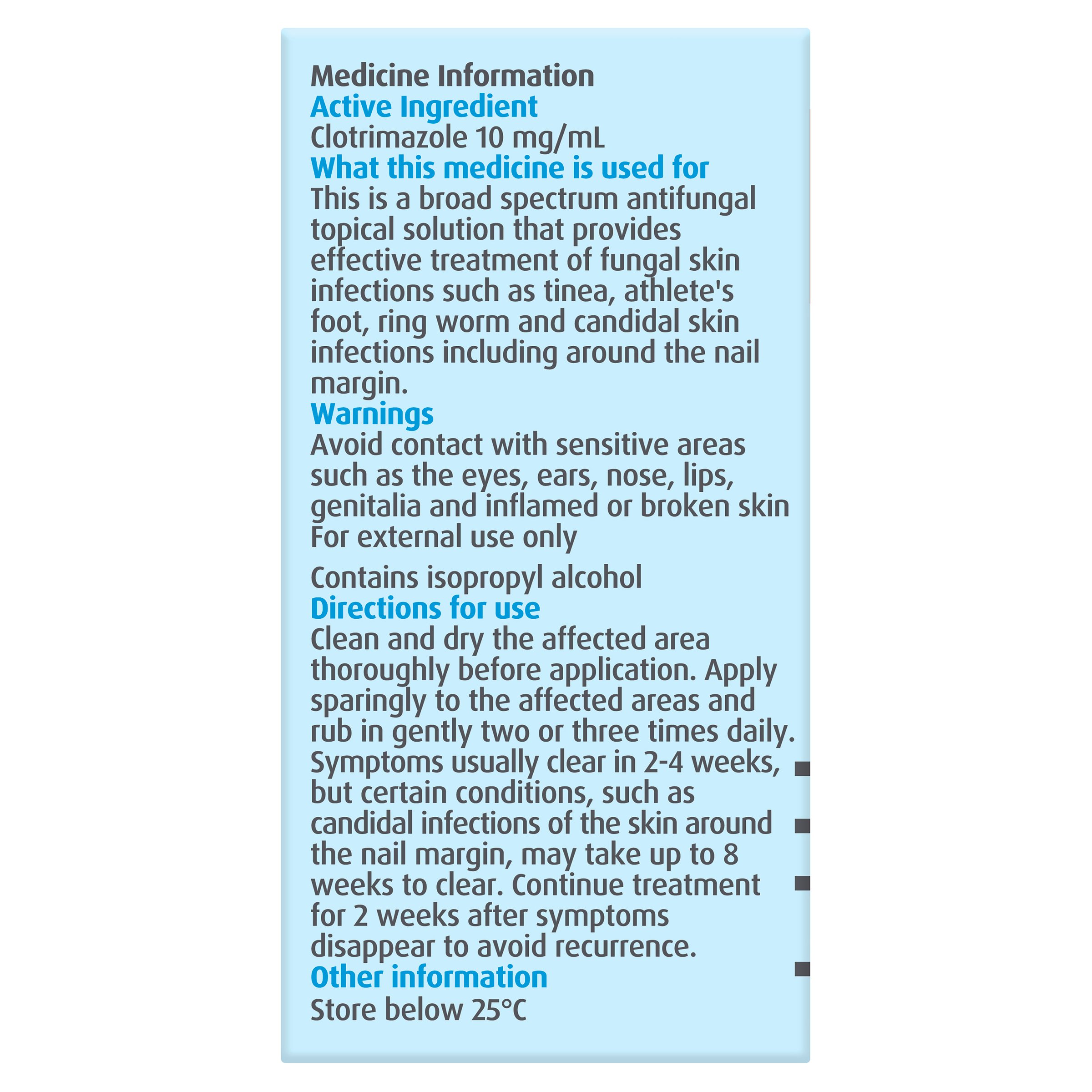 Canesten Anti-Fungal Topical Solution Broad Spectrum 1% - 20ml - Image 3