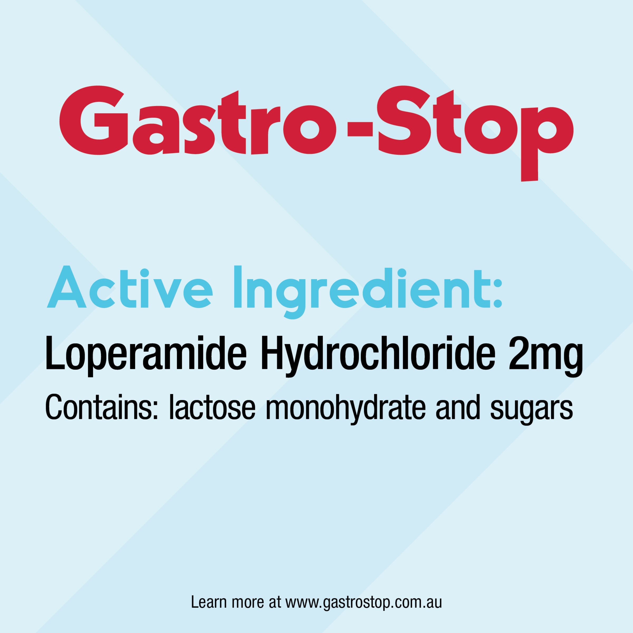 Gastro-Stop Diarrhoea Relief Loperamide 2mg - 20 capsules - Image 5
