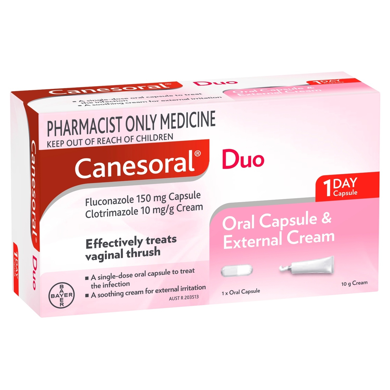 Canesoral Duo Fluconazole One Capsule & Clotrimazole Cream 1 pack - Image 6