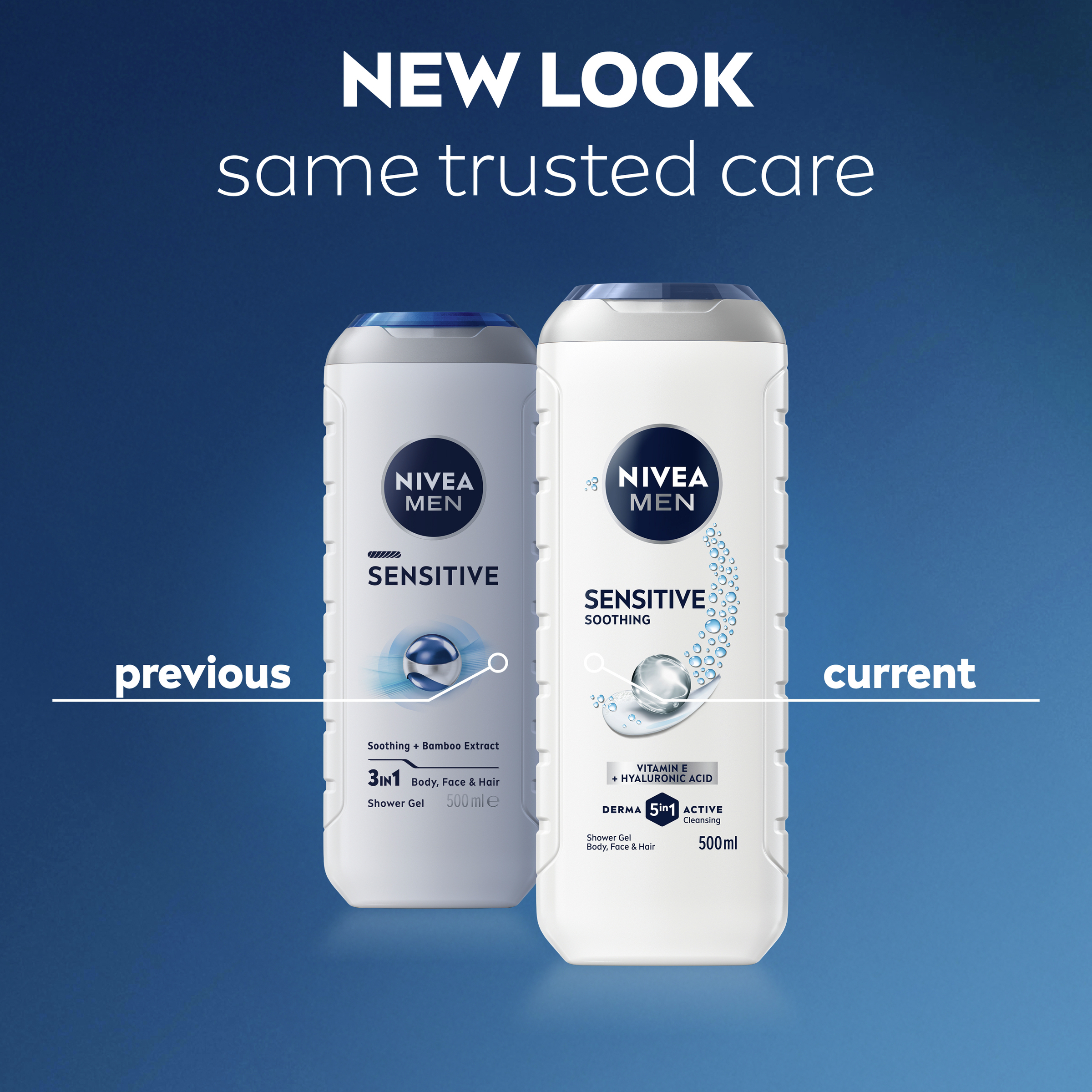 Nivea Men Shower Gel Sensitive 500ml - Image 5
