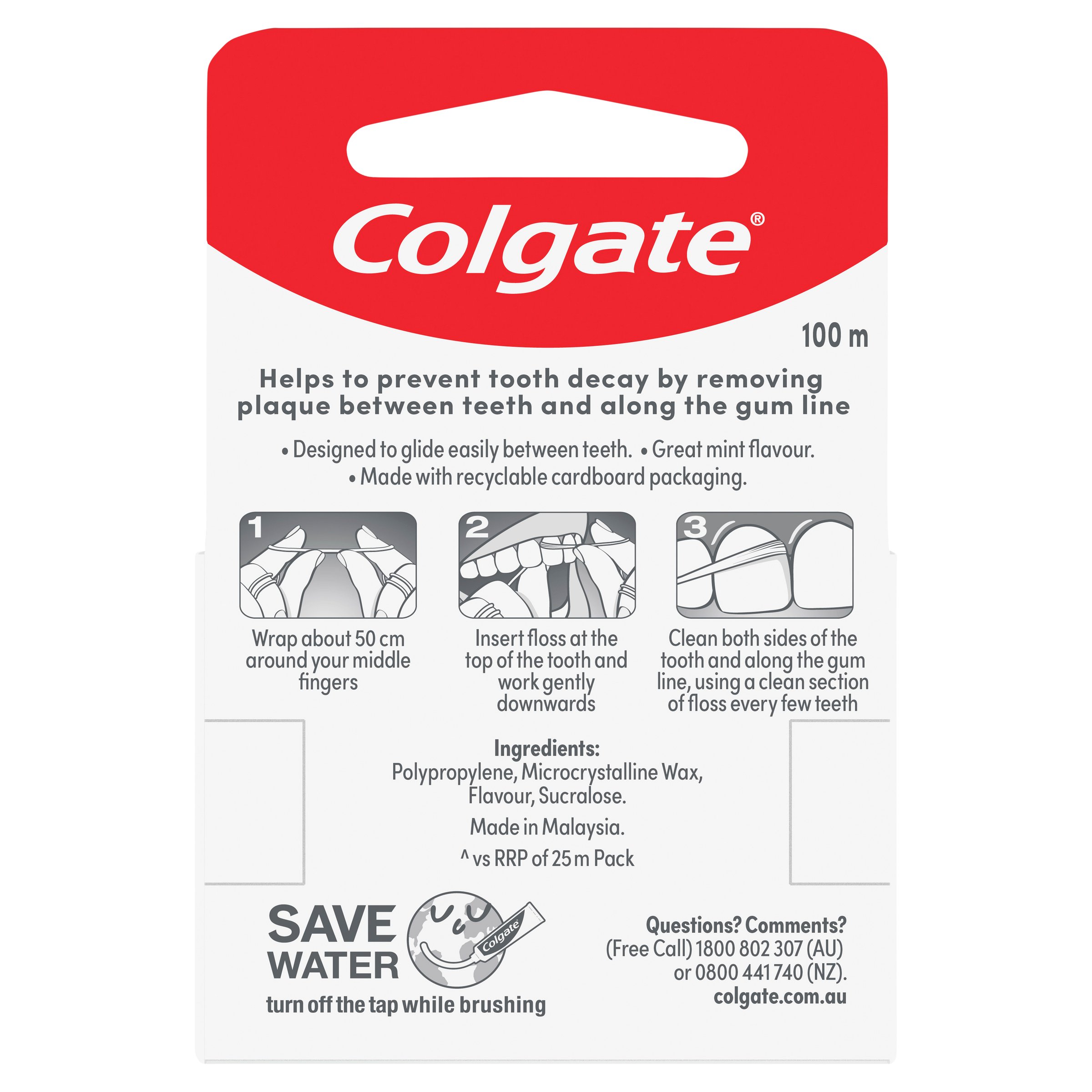 Colgate Dental Ribbon Total Mint 100m - Image 2