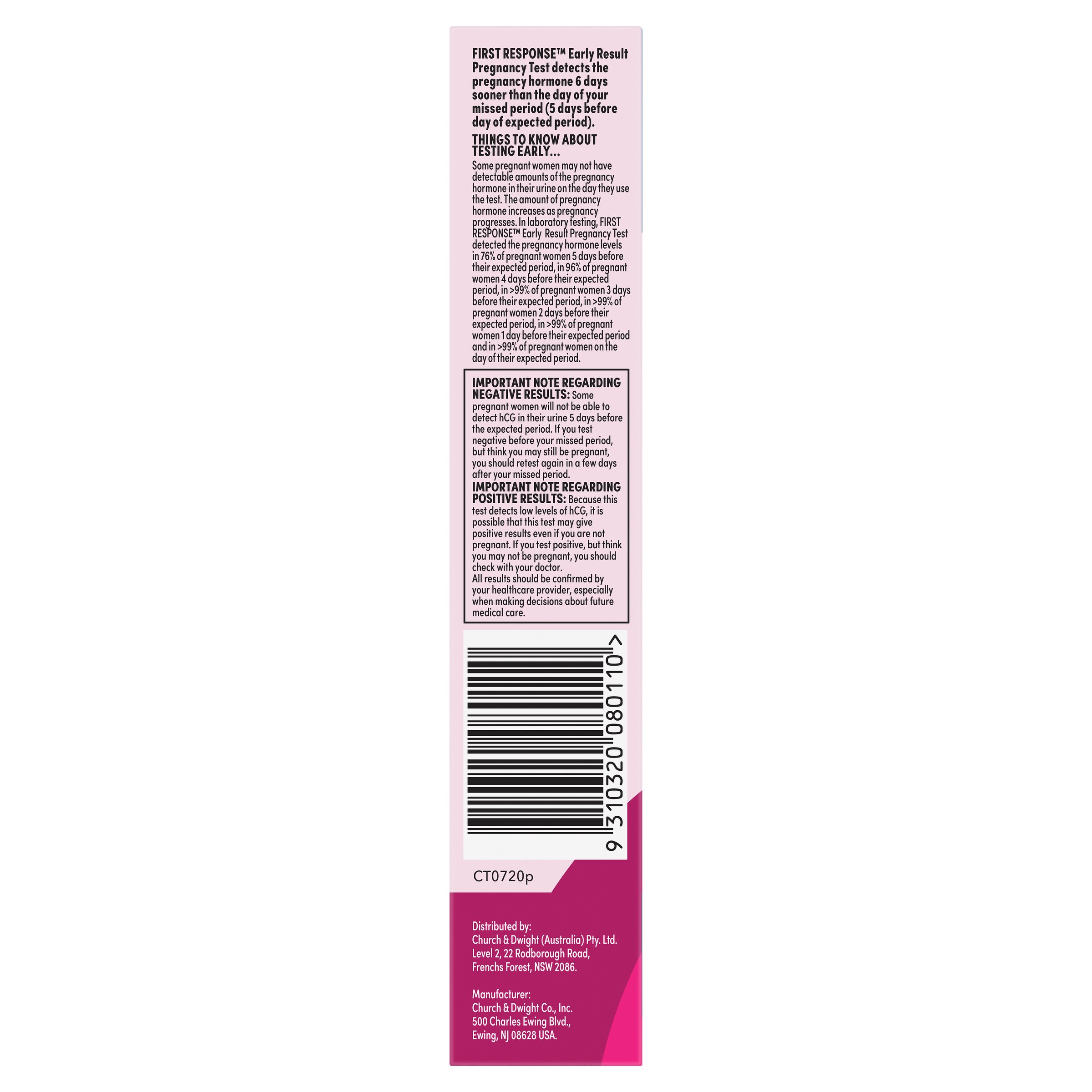 First Response Pregnancy Test In-Stream 1 pack - Image 3