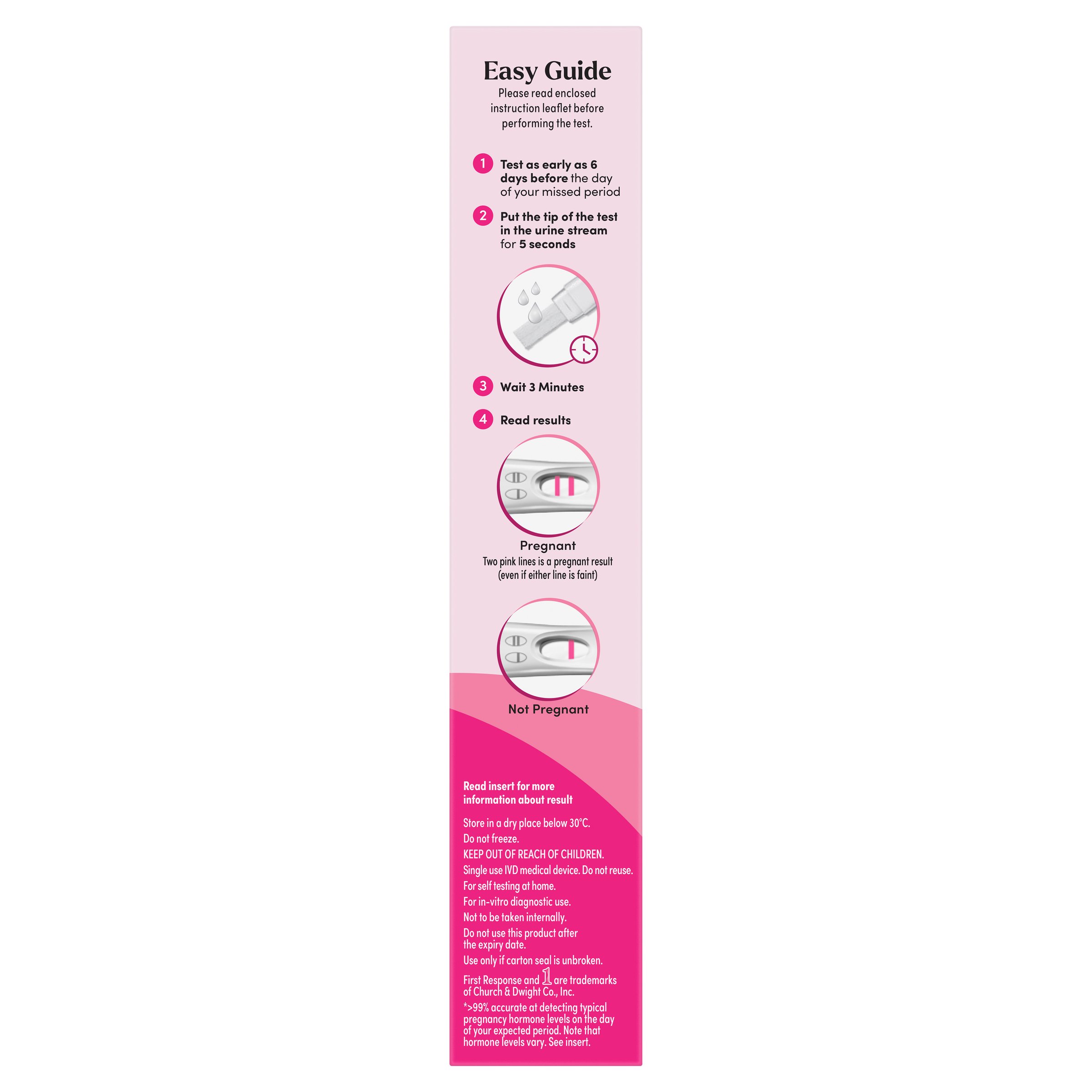 First Response Pregnancy Early Result Test In-Stream 3 pack - Image 4