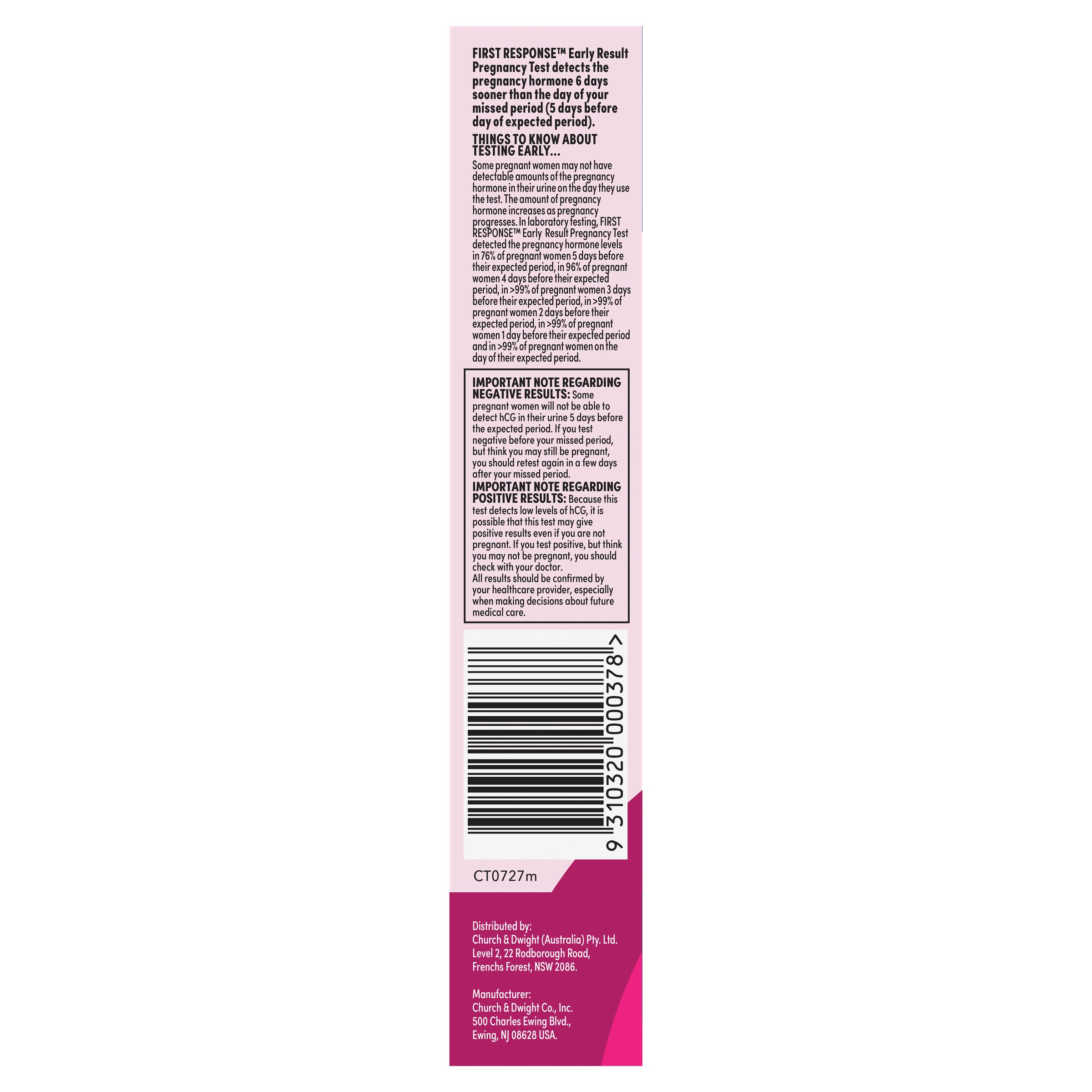 First Response Pregnancy Early Result Test In-Stream 3 pack - Image 3