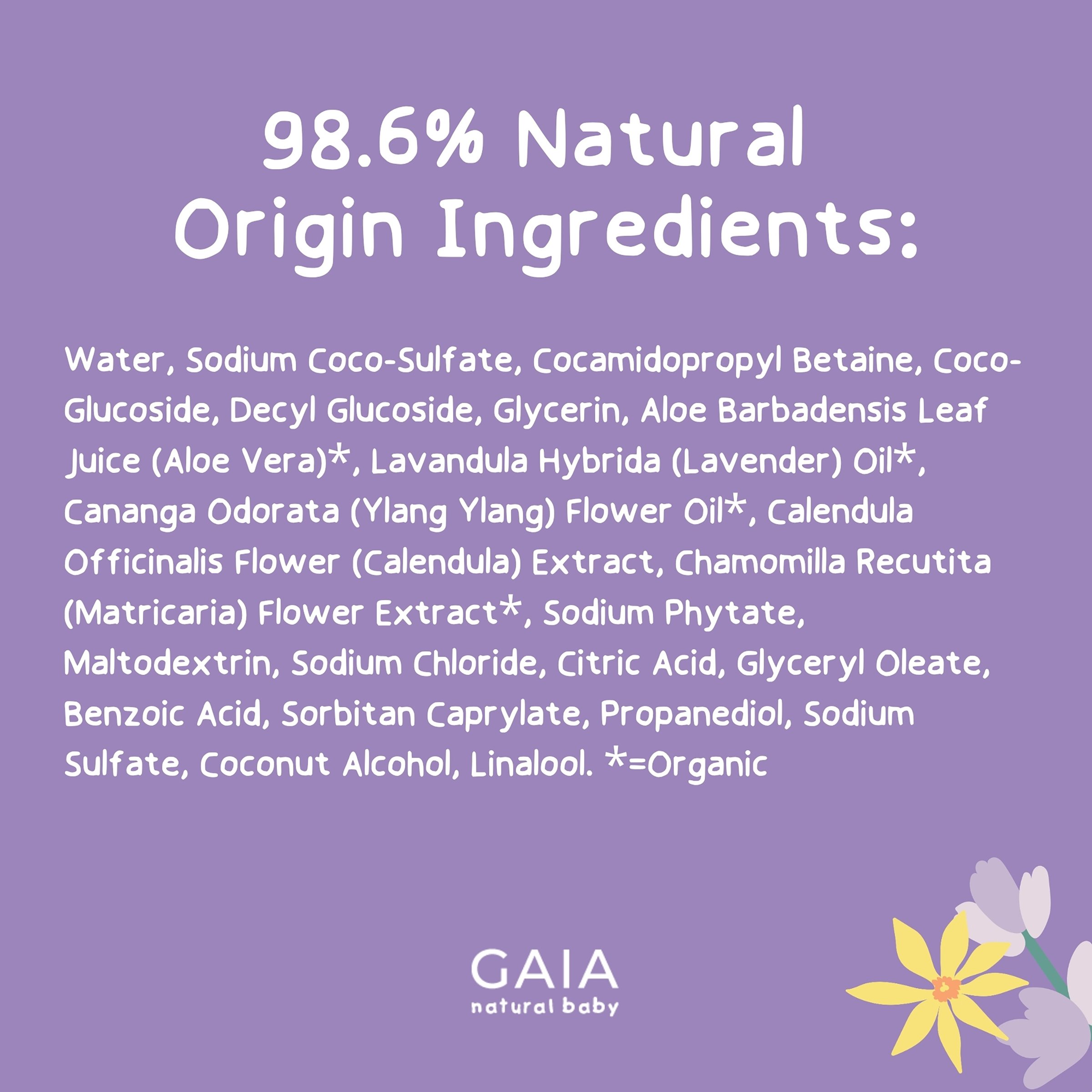 Gaia Natural Baby Sleeptime Bath 500ml - Image 7