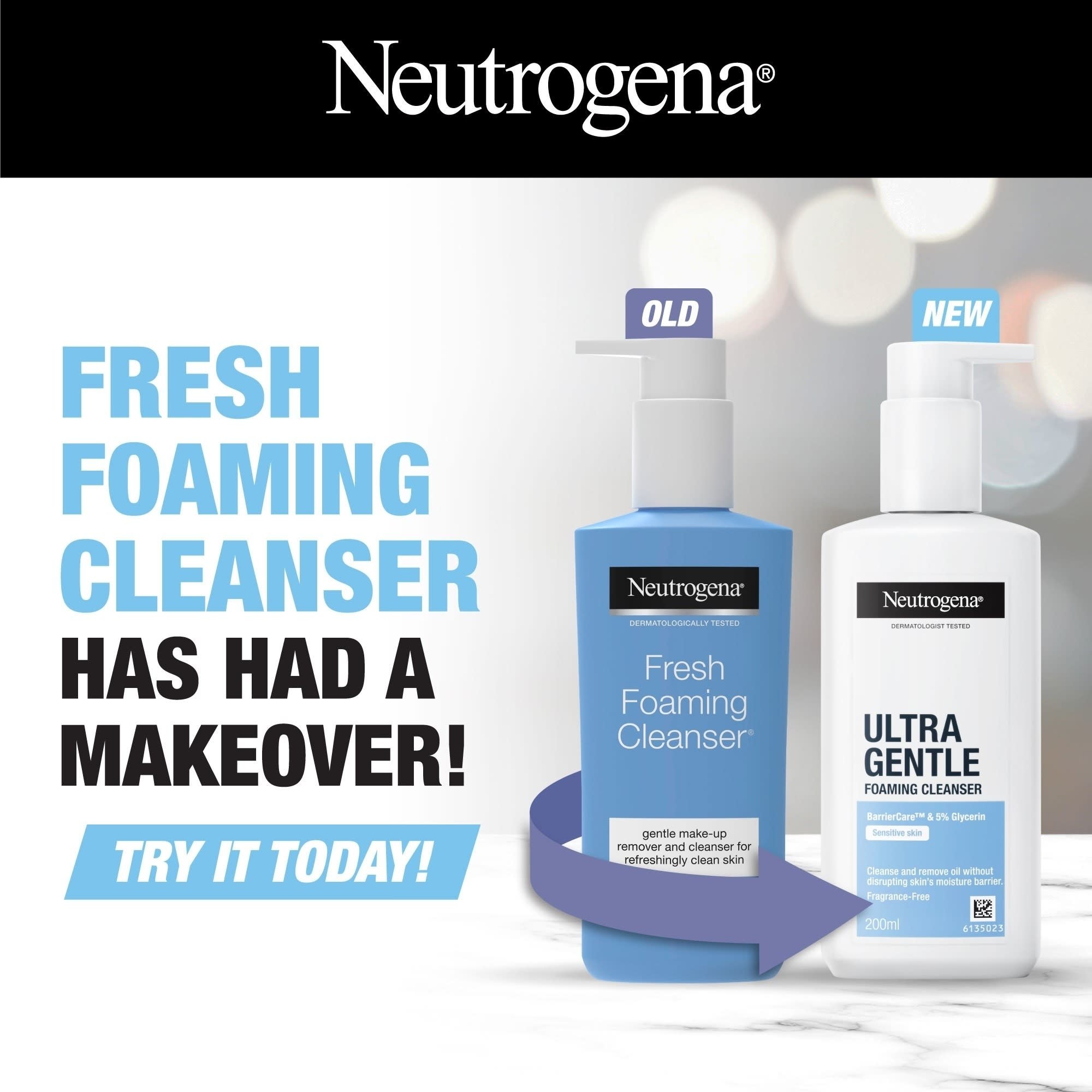 Neutrogena Ultra Gentle Foaming Cleanser 200ml - Image 10