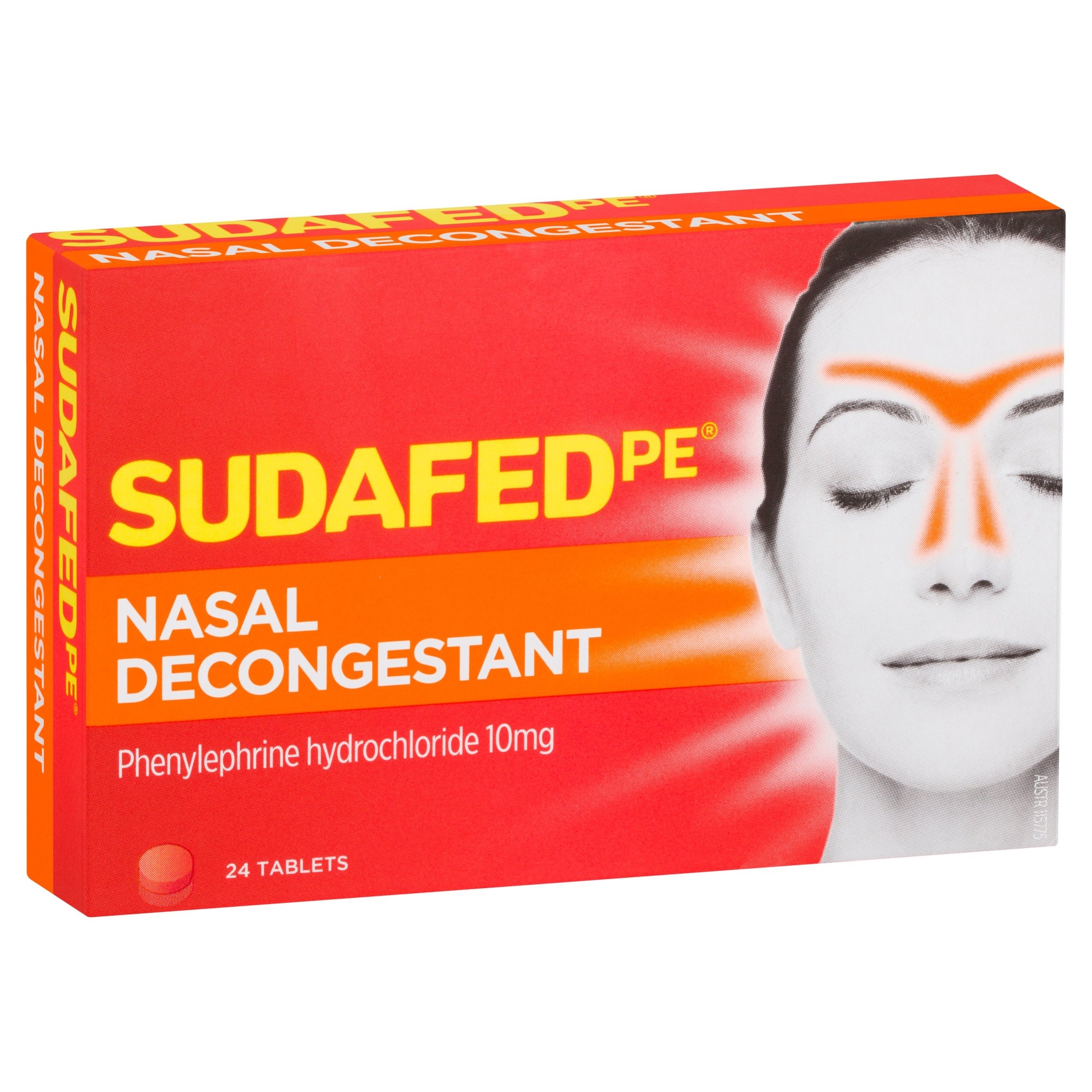 Sudafed PE Nasal Decongestant Non Drowsy 24 tablets - Image 3