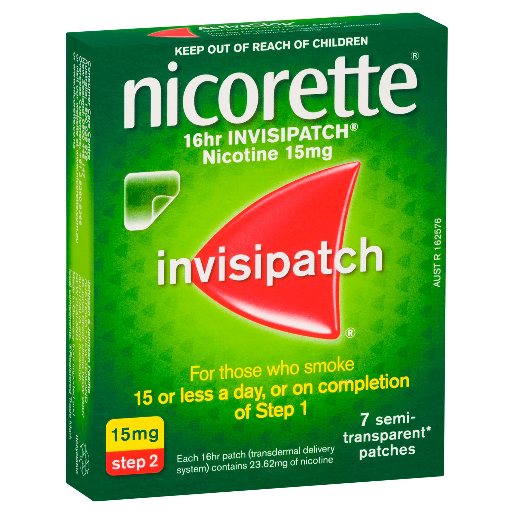 Nicorette 16hr Invisipatch 15mg Step 2 - 7 patches - Image 7