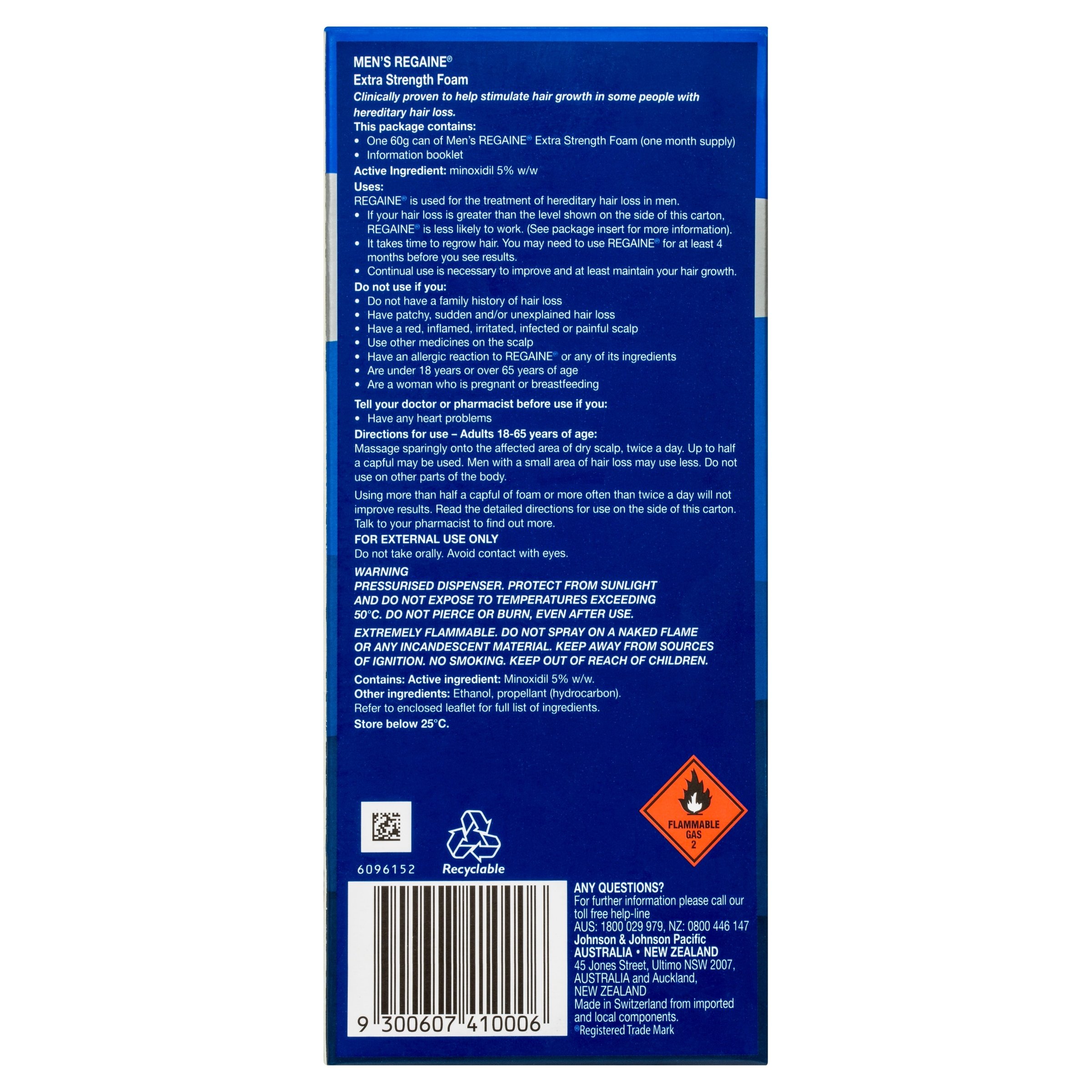 Regaine Hair Loss Foam Treatment For Men 1 Month Supply 60g - Image 2