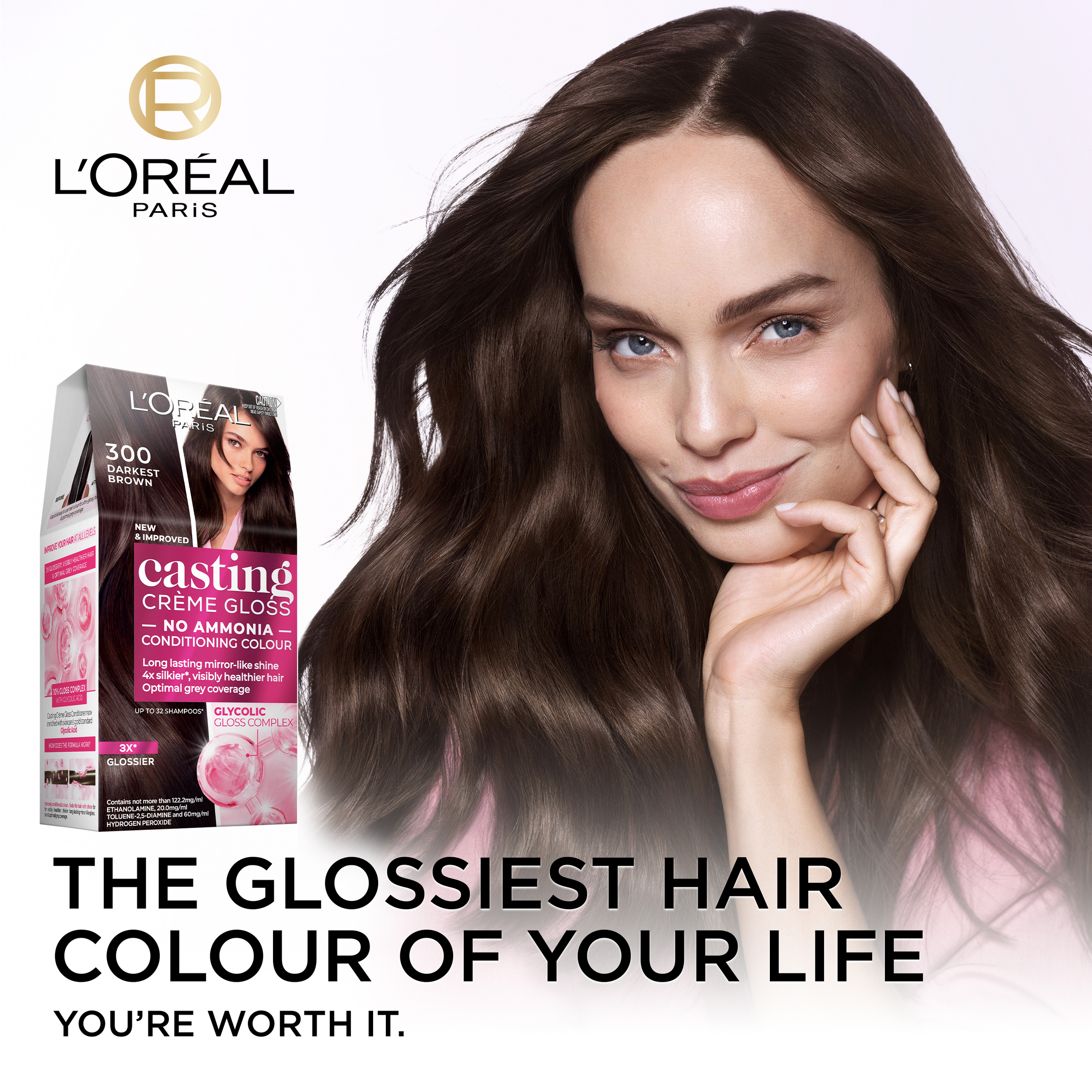 L'Oreal Paris Casting Creme Gloss 300 Darkest Brown 1 each - Image 3