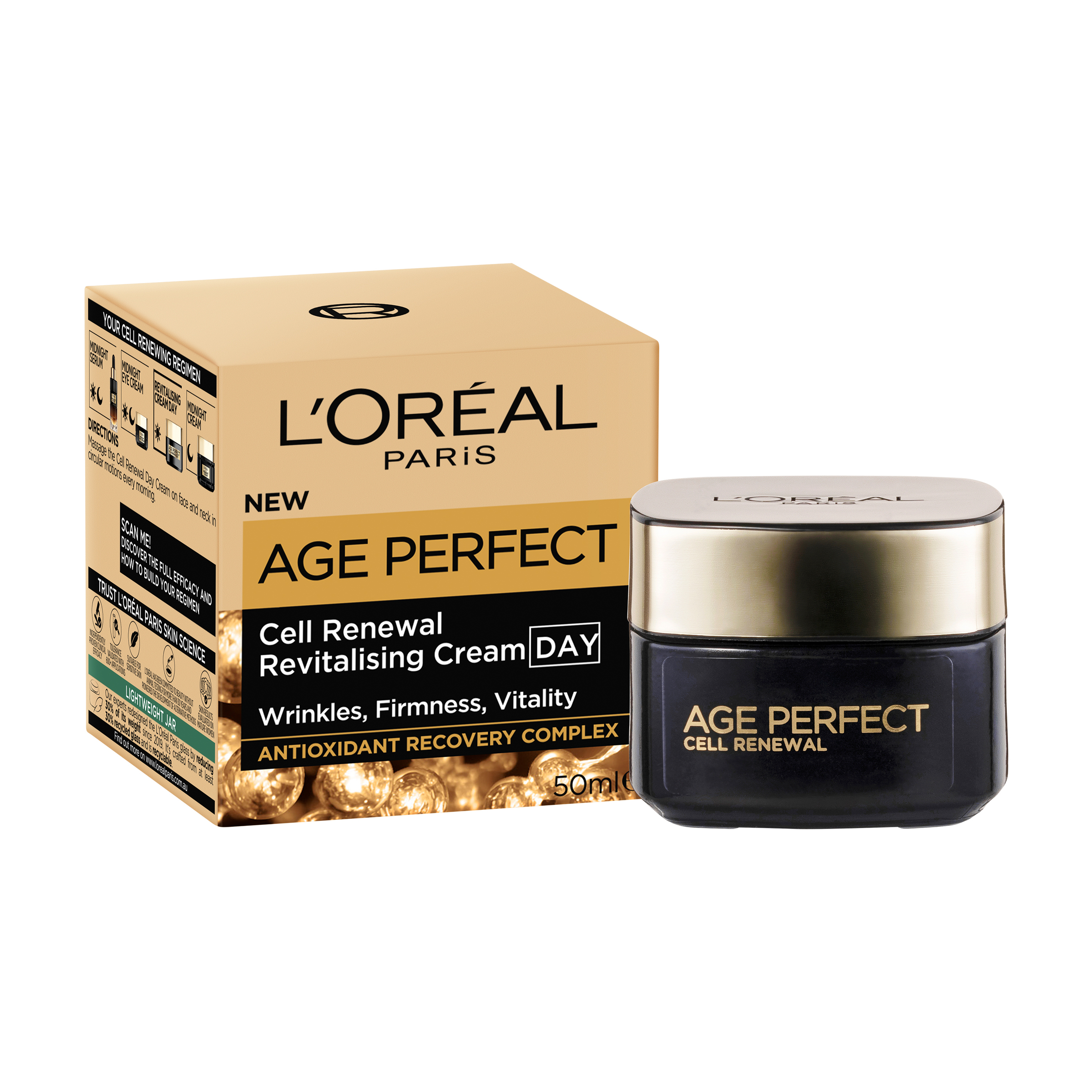 L'Oreal Paris Age Perfect Cell Renewal Restoring Day Cream SPF15 - 50ml - Image 1