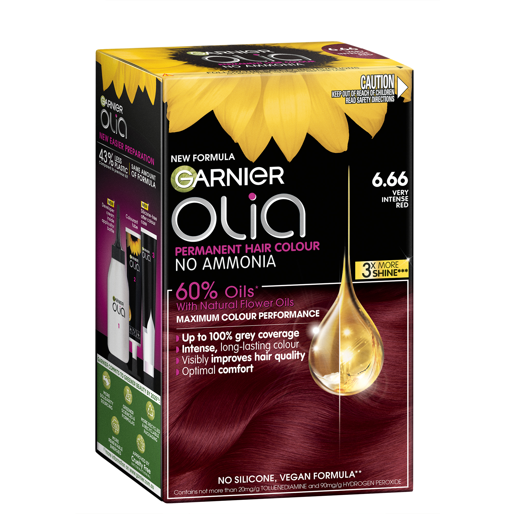 Garnier Olia 6.66 Very Intense Red 1 pack - Image 1