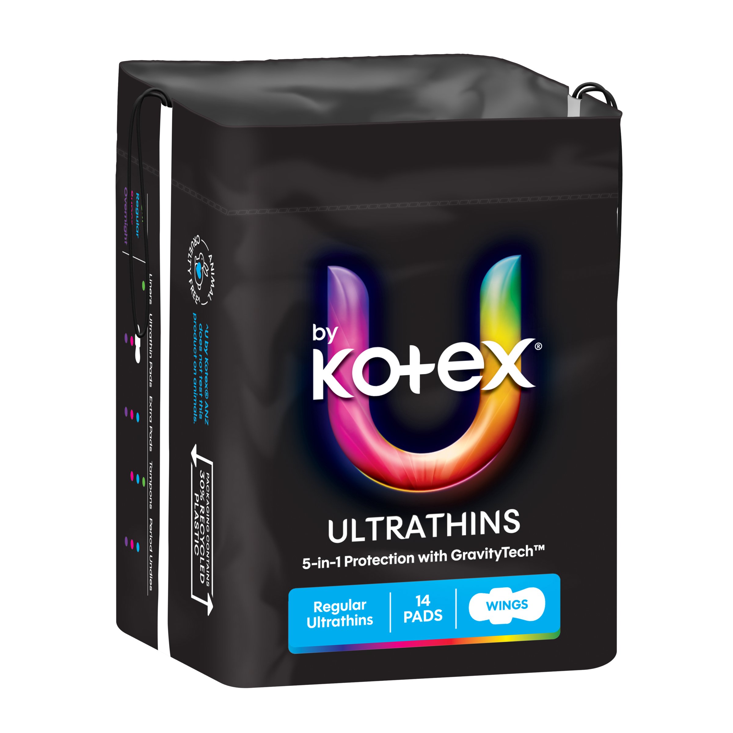 U by Kotex Pads Ultra Thin With Wings Regular 14 pack - Image 7