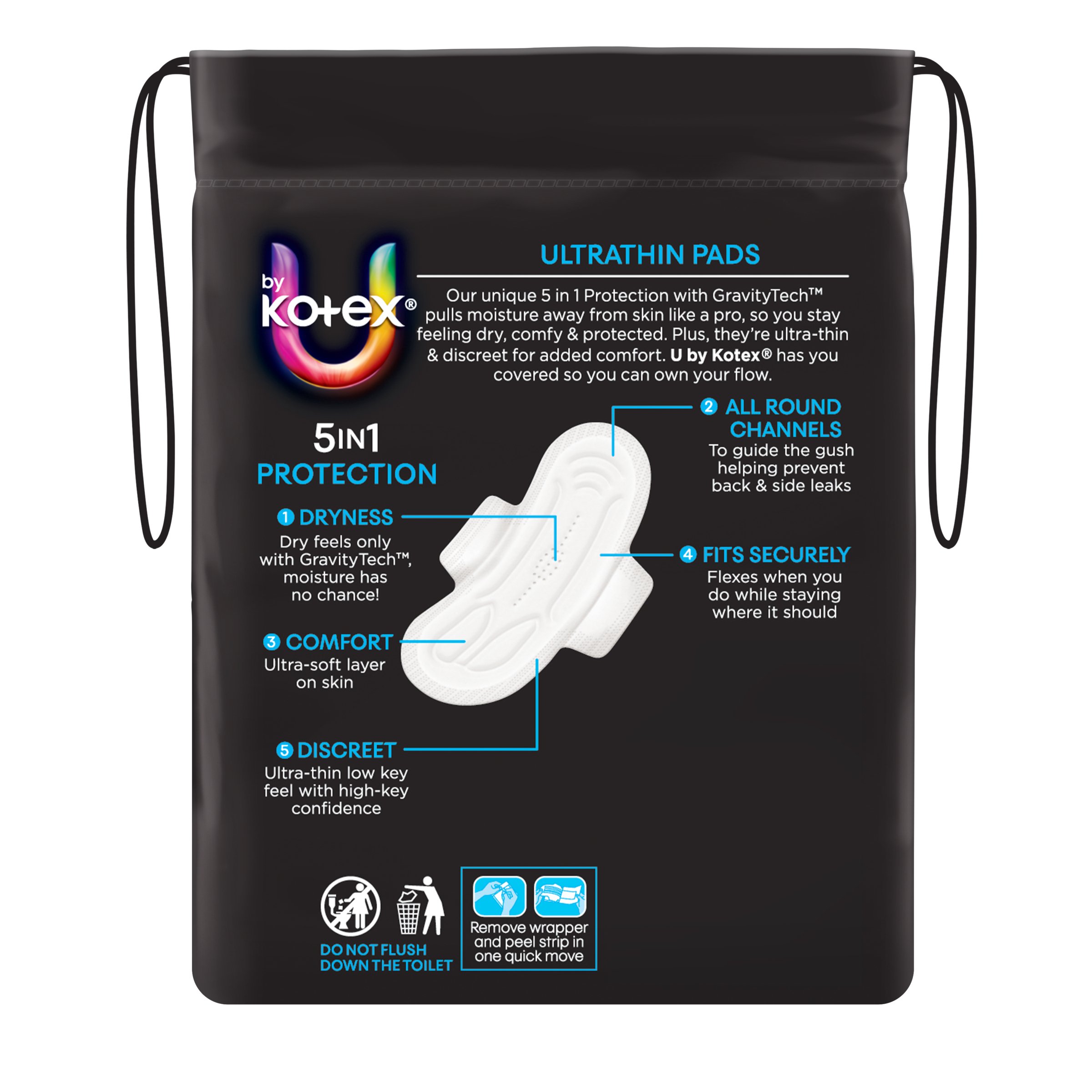 U by Kotex Pads Ultra Thin With Wings Regular 14 pack - Image 2