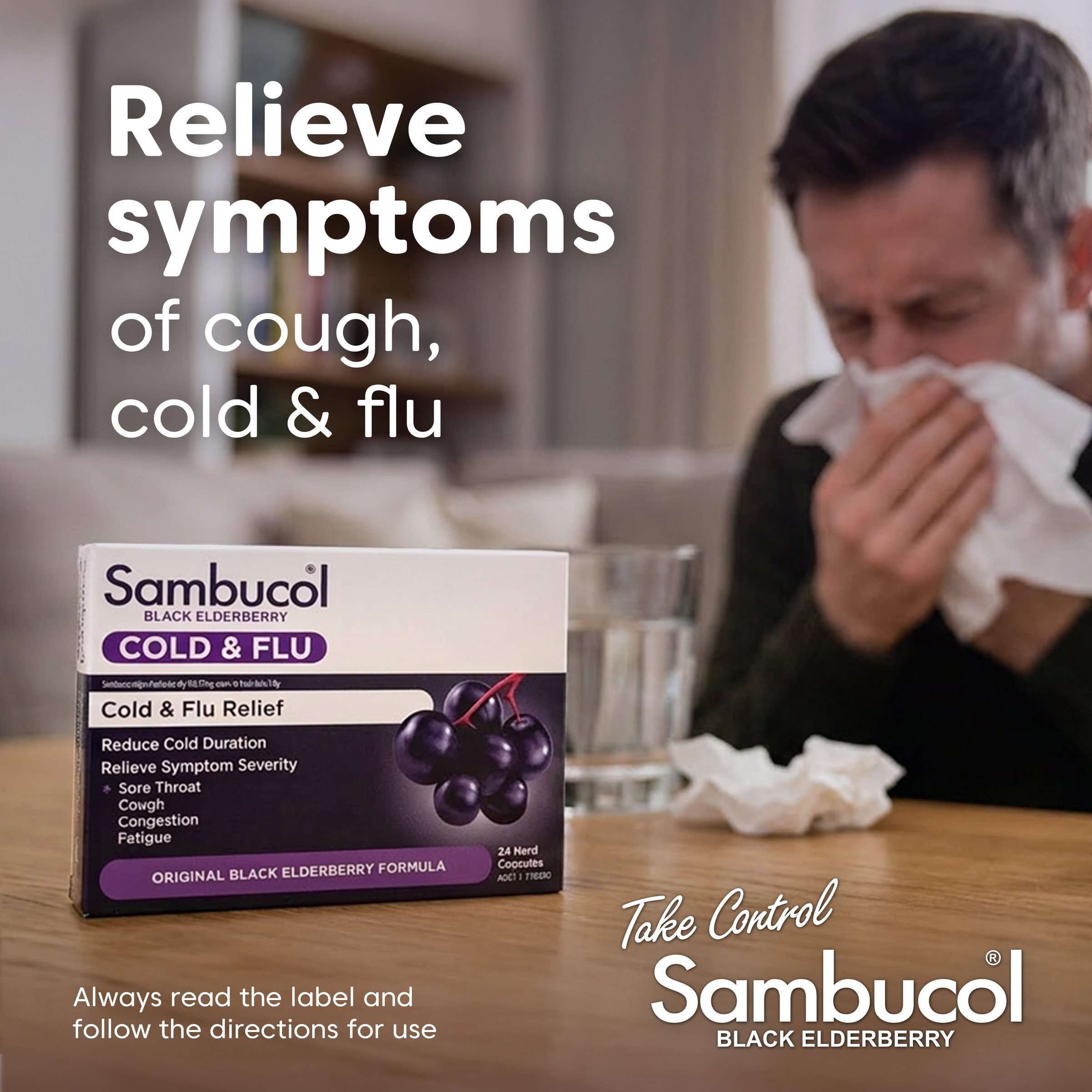Sambucol Cold & Flu 24 capsules - Image 5