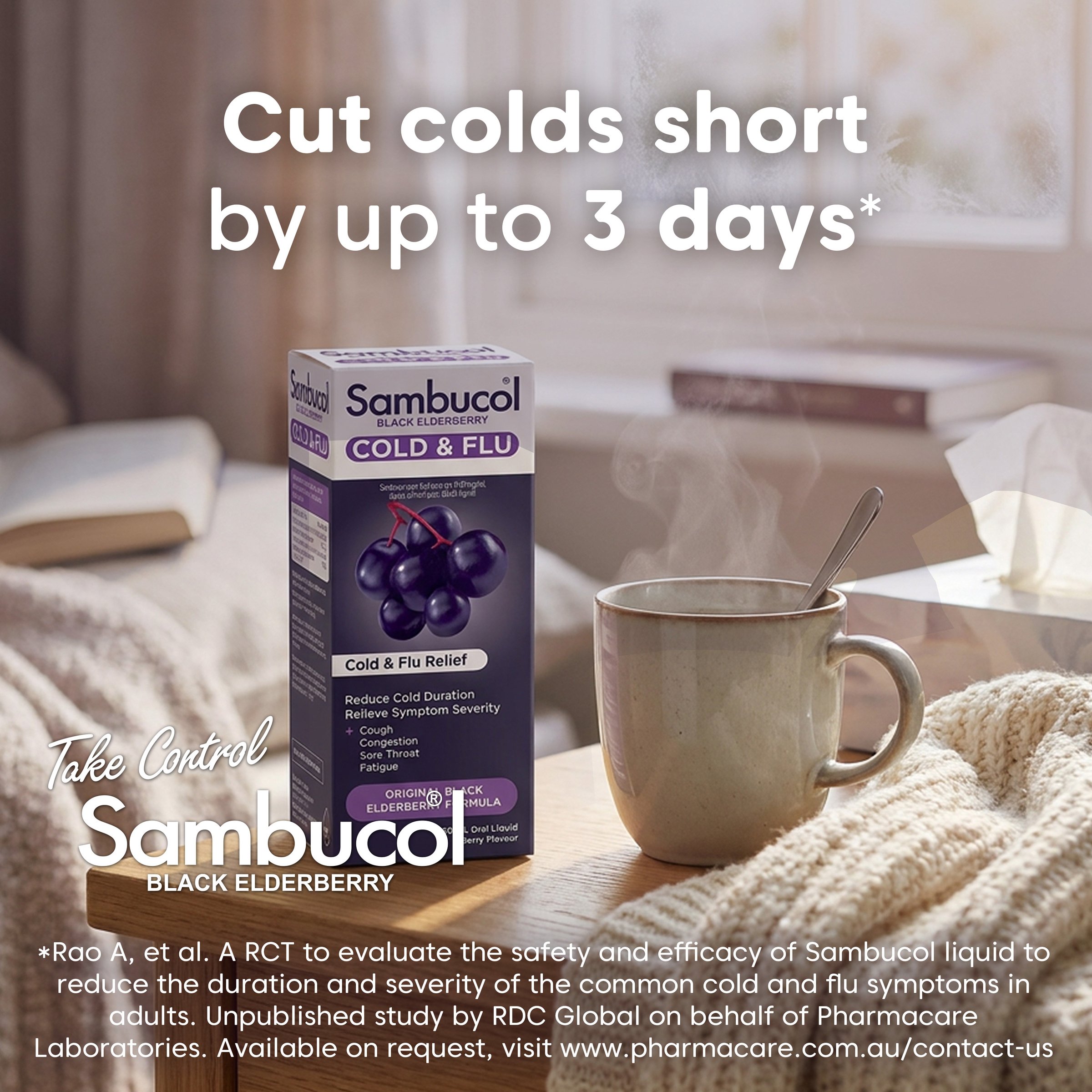 Sambucol Cold & Flu Liquid 250ml - Image 8