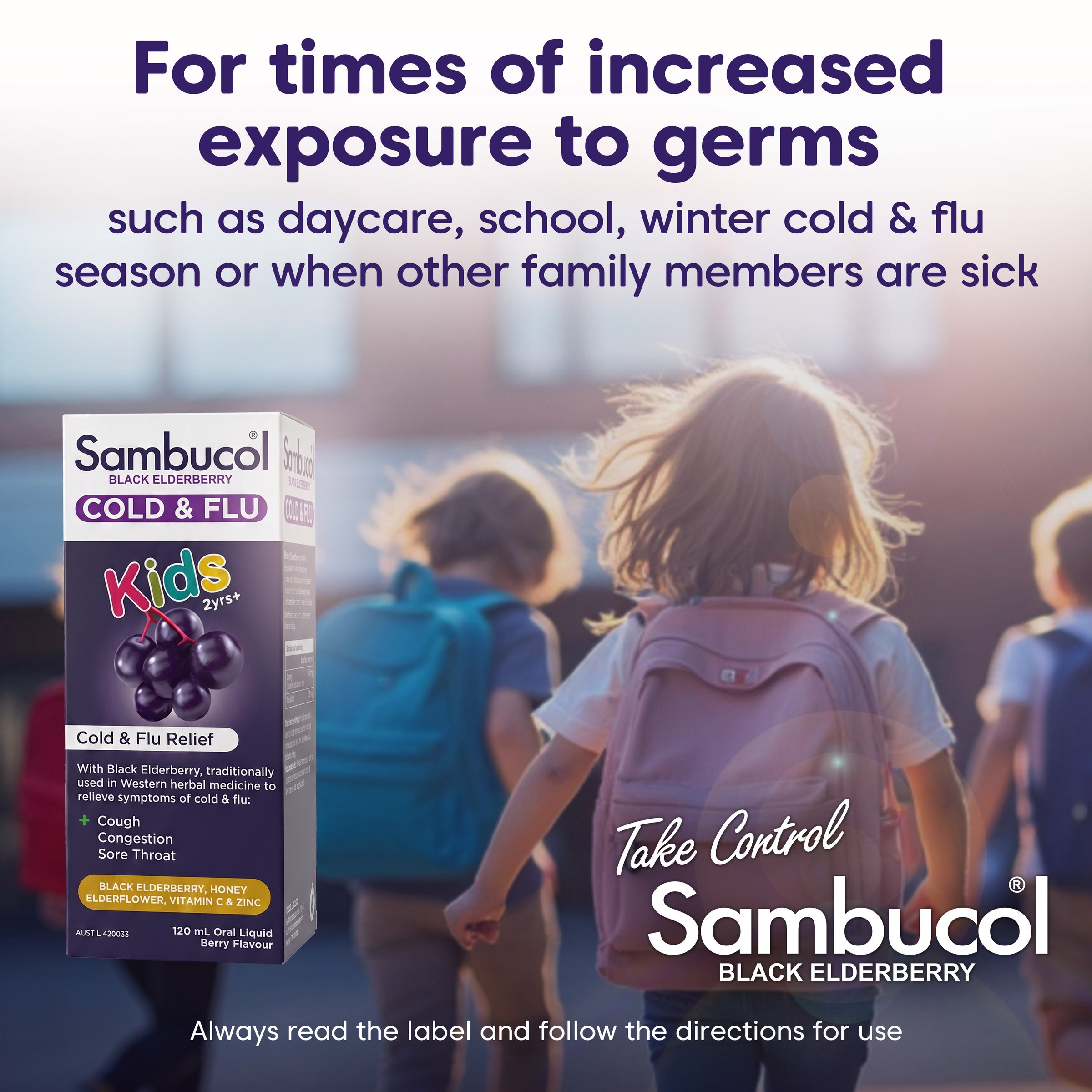 Sambucol Kids Cold & Flu Liquid 120ml - Image 5