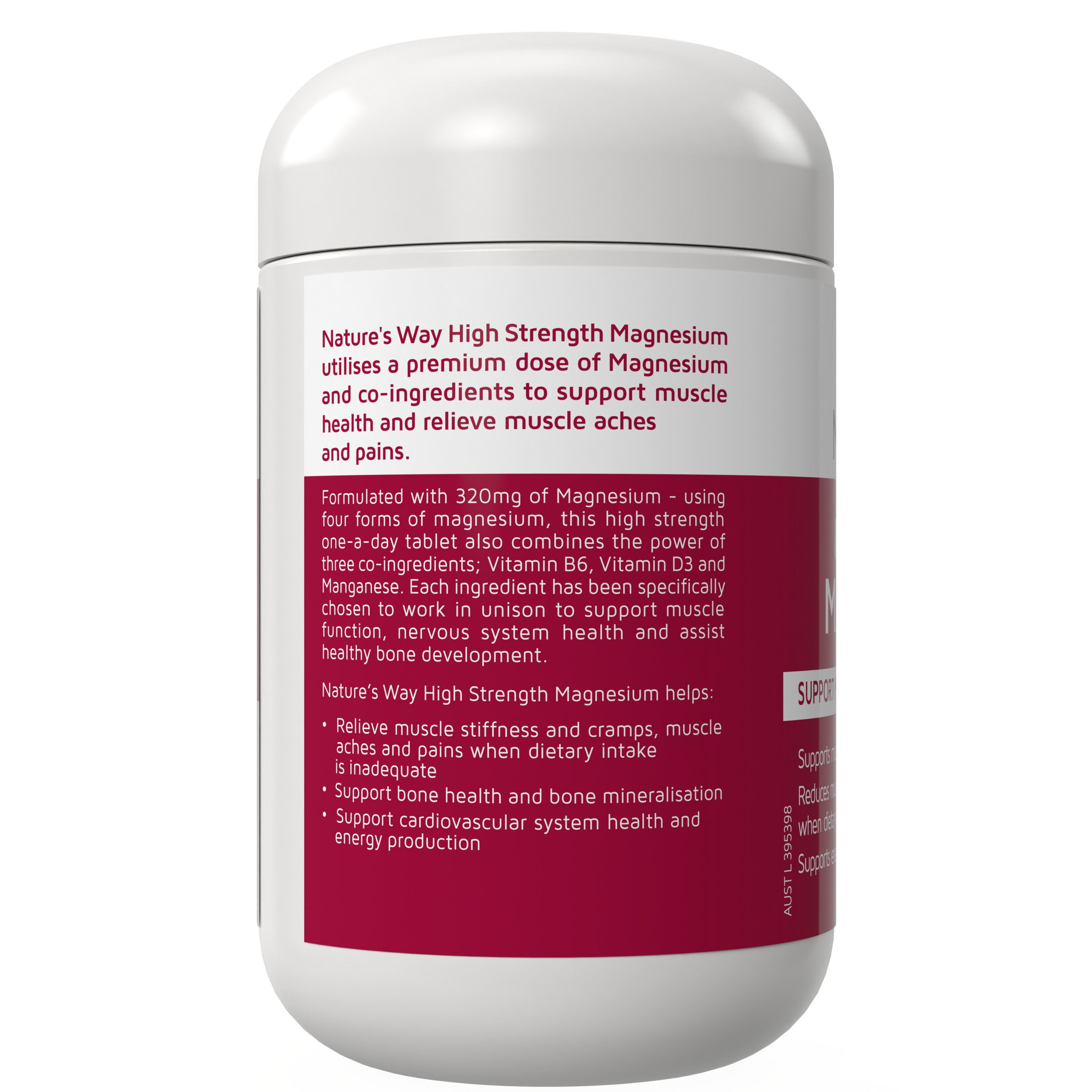 Nature's Way High Strength Magnesium 150 tablets - Image 2