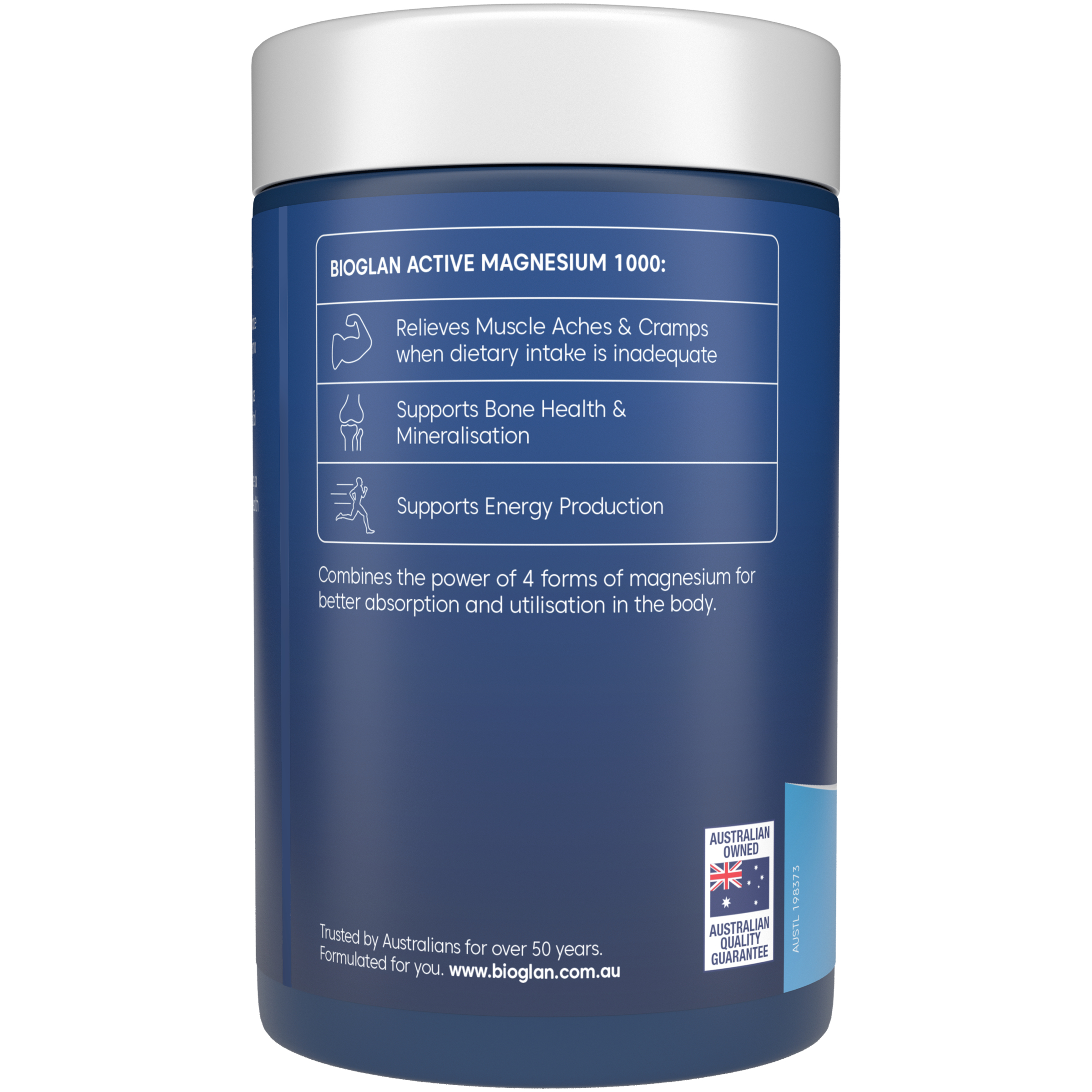 Bioglan Active Magnesium 1000 - 150 tablets - Image 3
