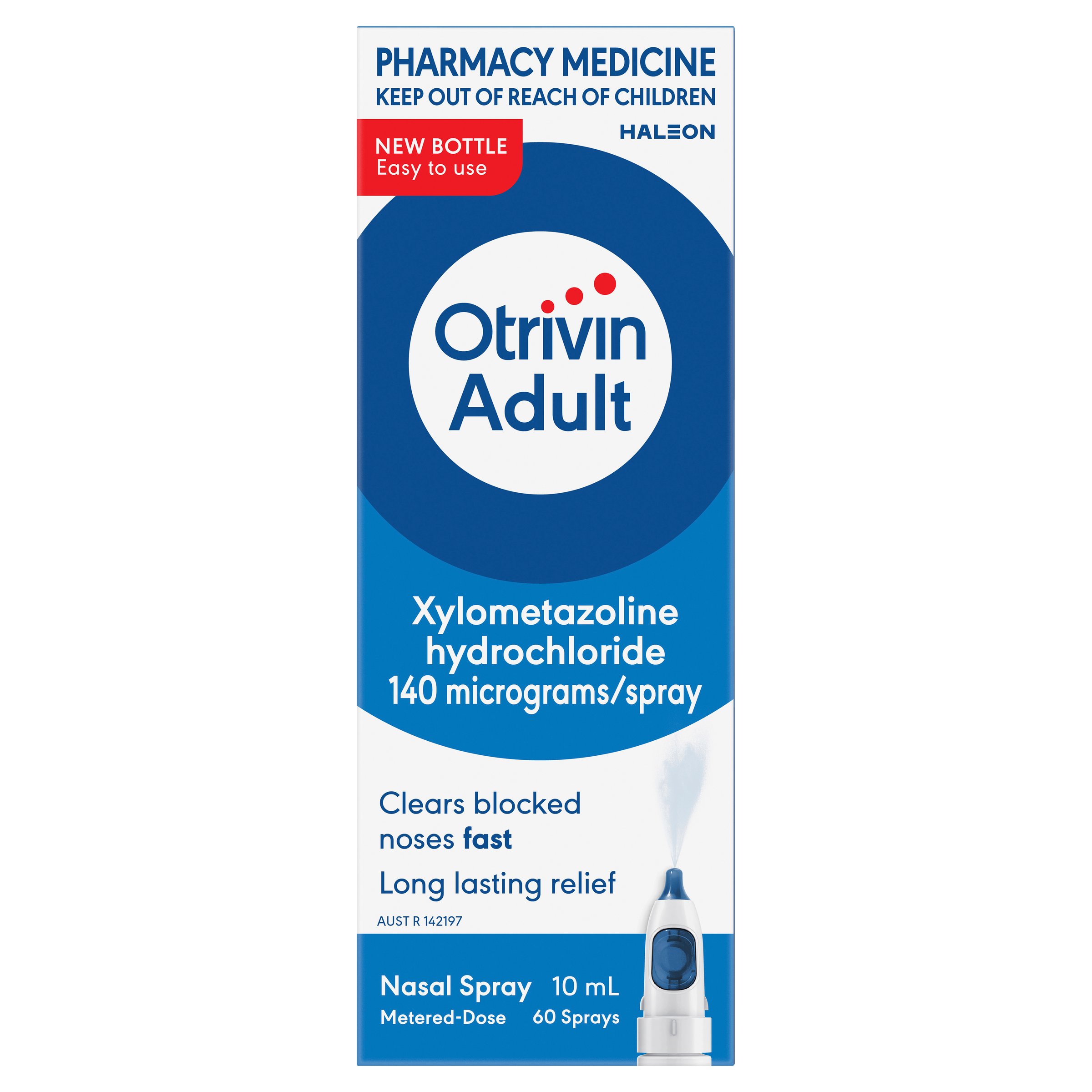 Otrivin Measured Dose Adult Nasal Spray 10ml - Image 1