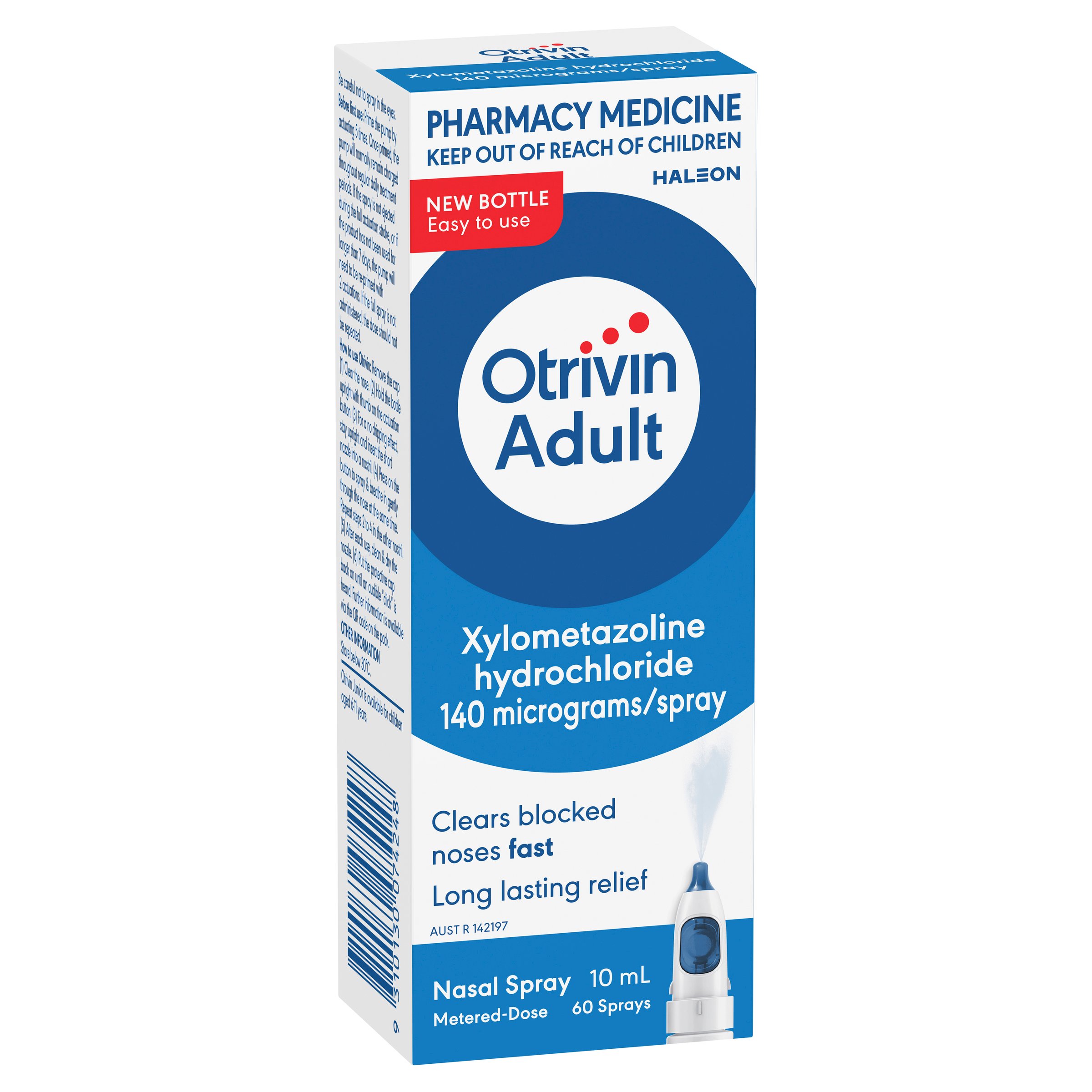 Otrivin Measured Dose Adult Nasal Spray 10ml - Image 8