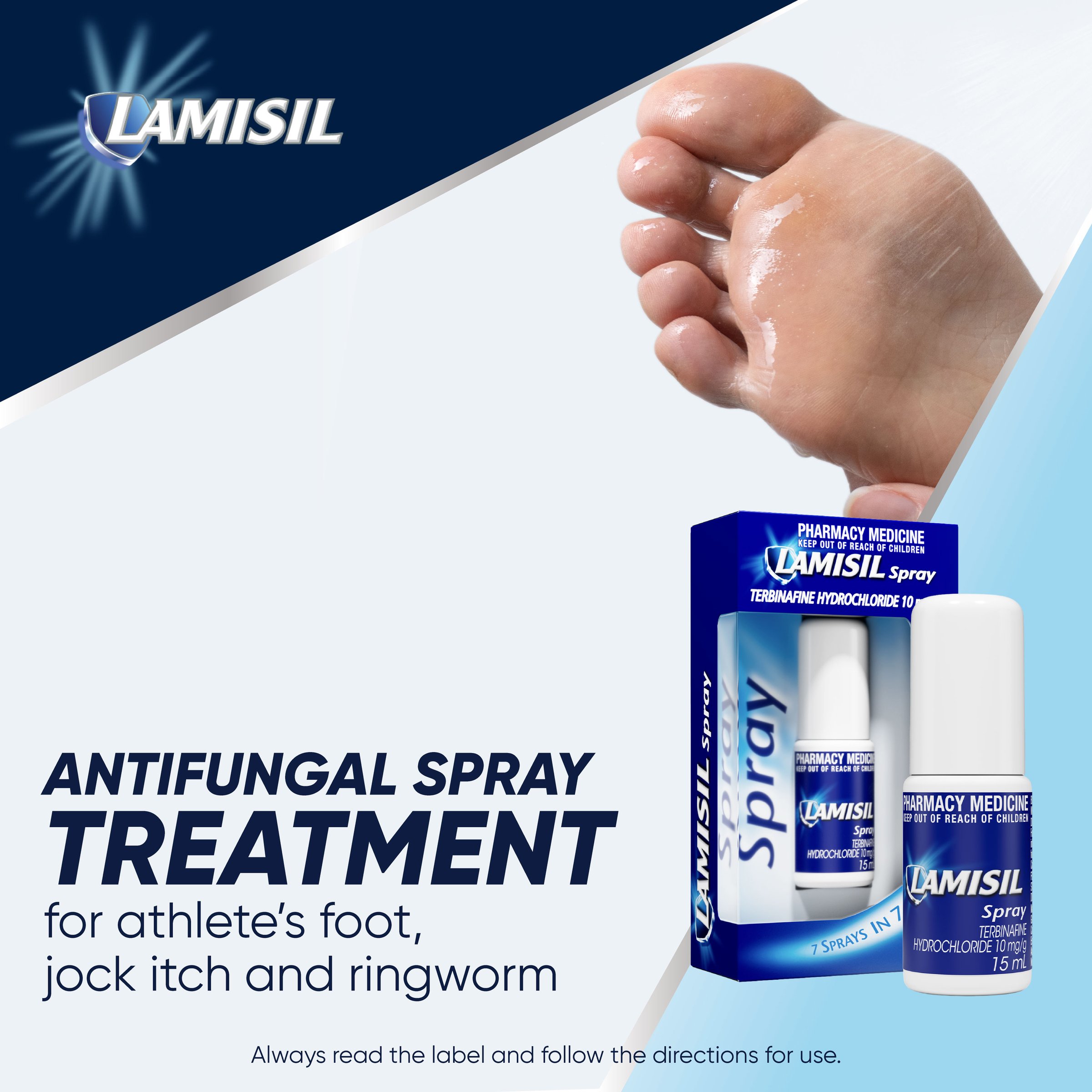 Lamisil Spray For Athlete's Foot 15ml - Image 6