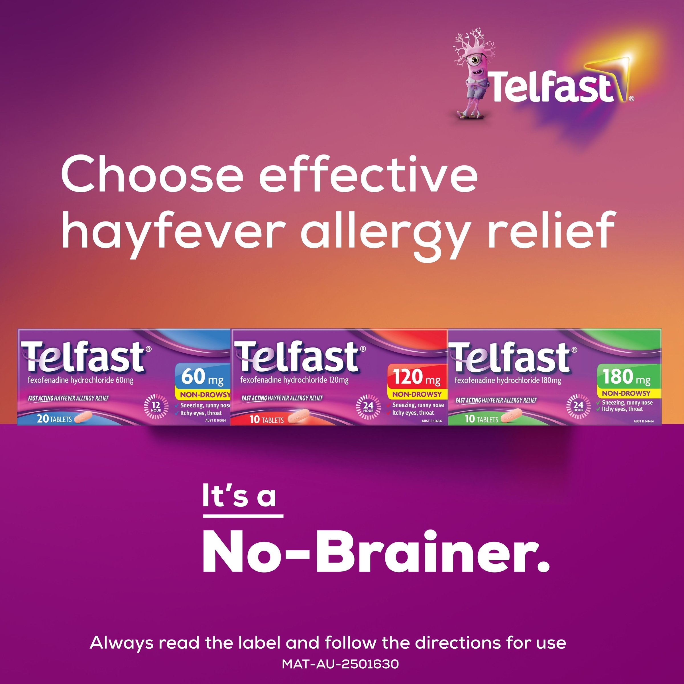 Telfast 180mg - 50 tablets - Image 5