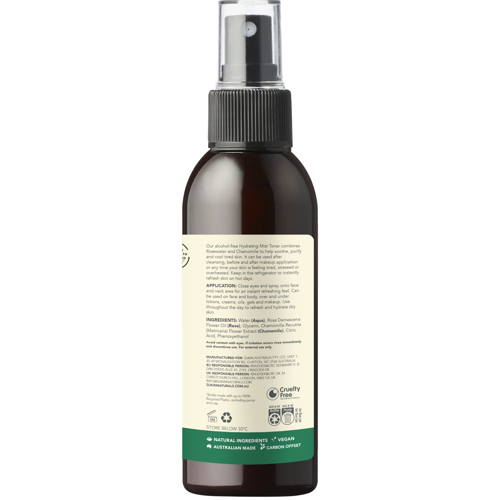 Sukin Hydrating Mist Toner 125ml - Image 3