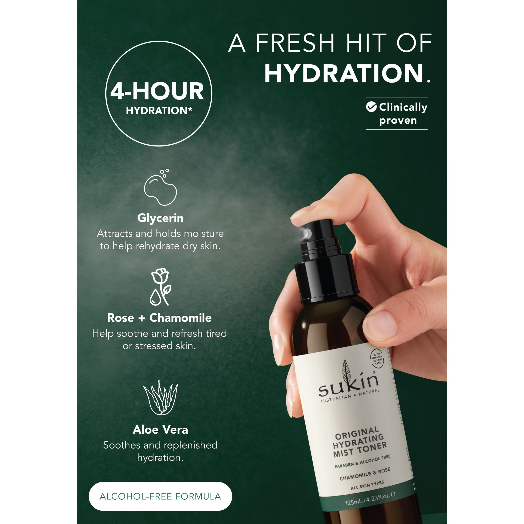 Sukin Hydrating Mist Toner 125ml - Image 8
