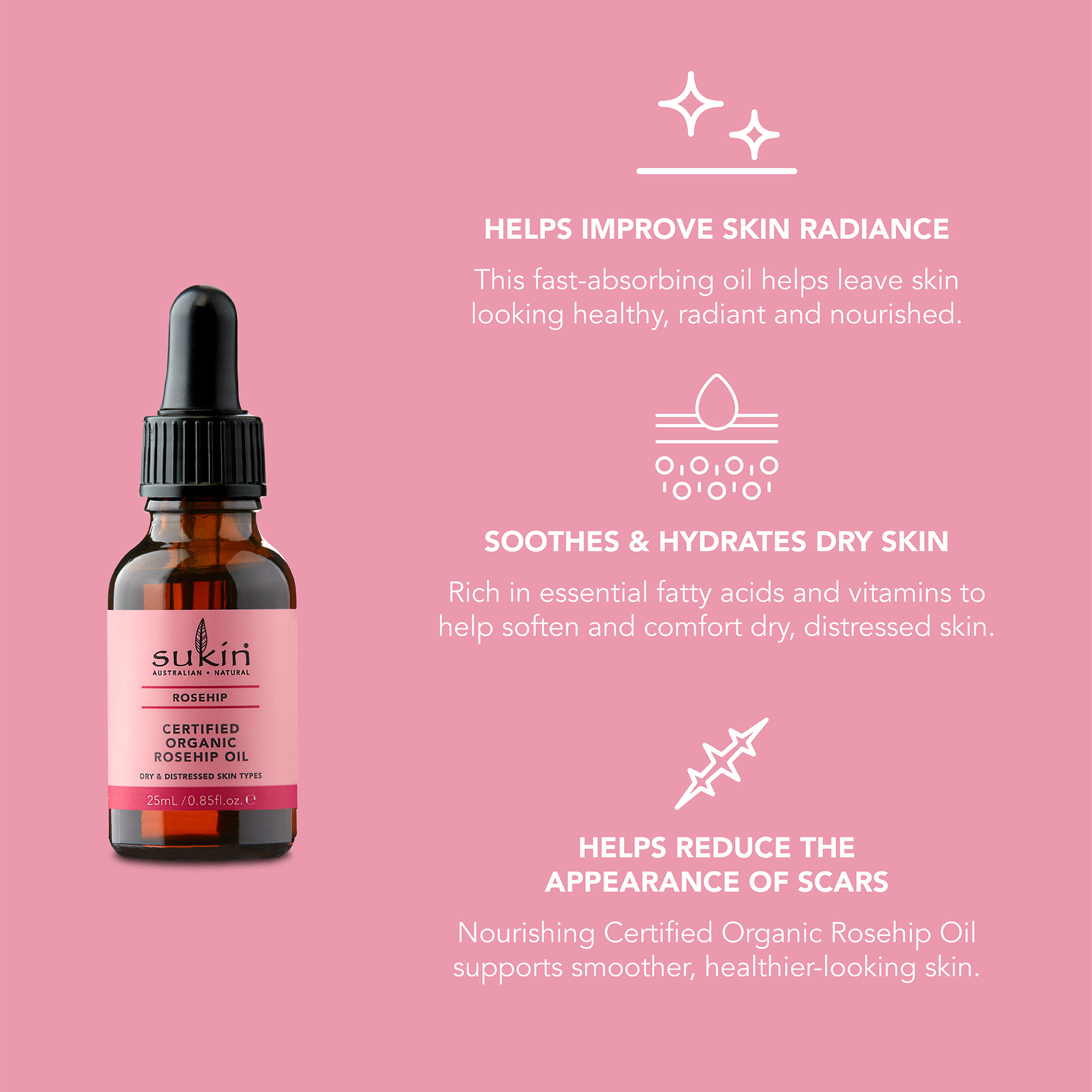 Sukin Certified Organic Rosehip Oil 25ml - Image 9