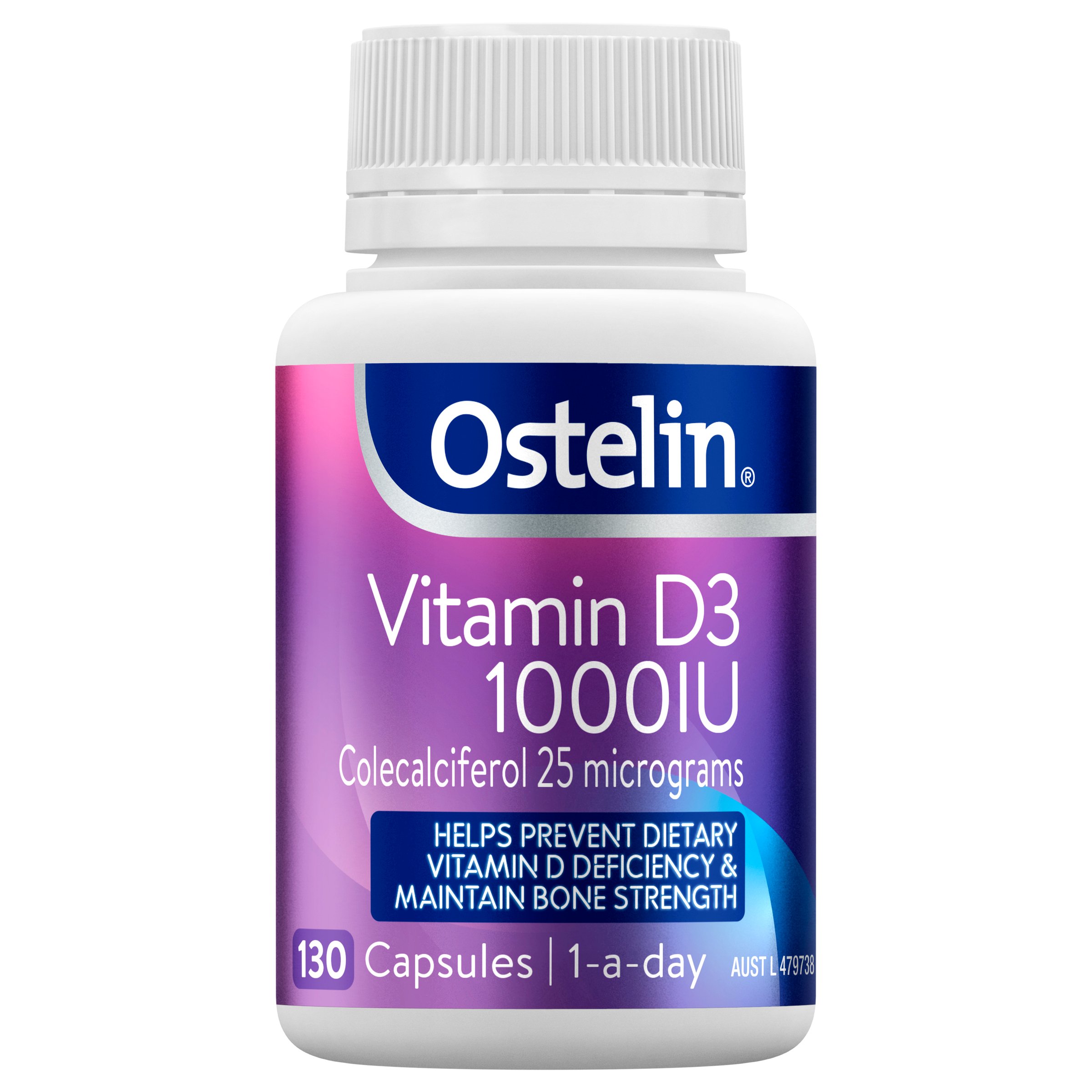 Ostelin Vitamin D3 1000IU 130 capsules - Image 1