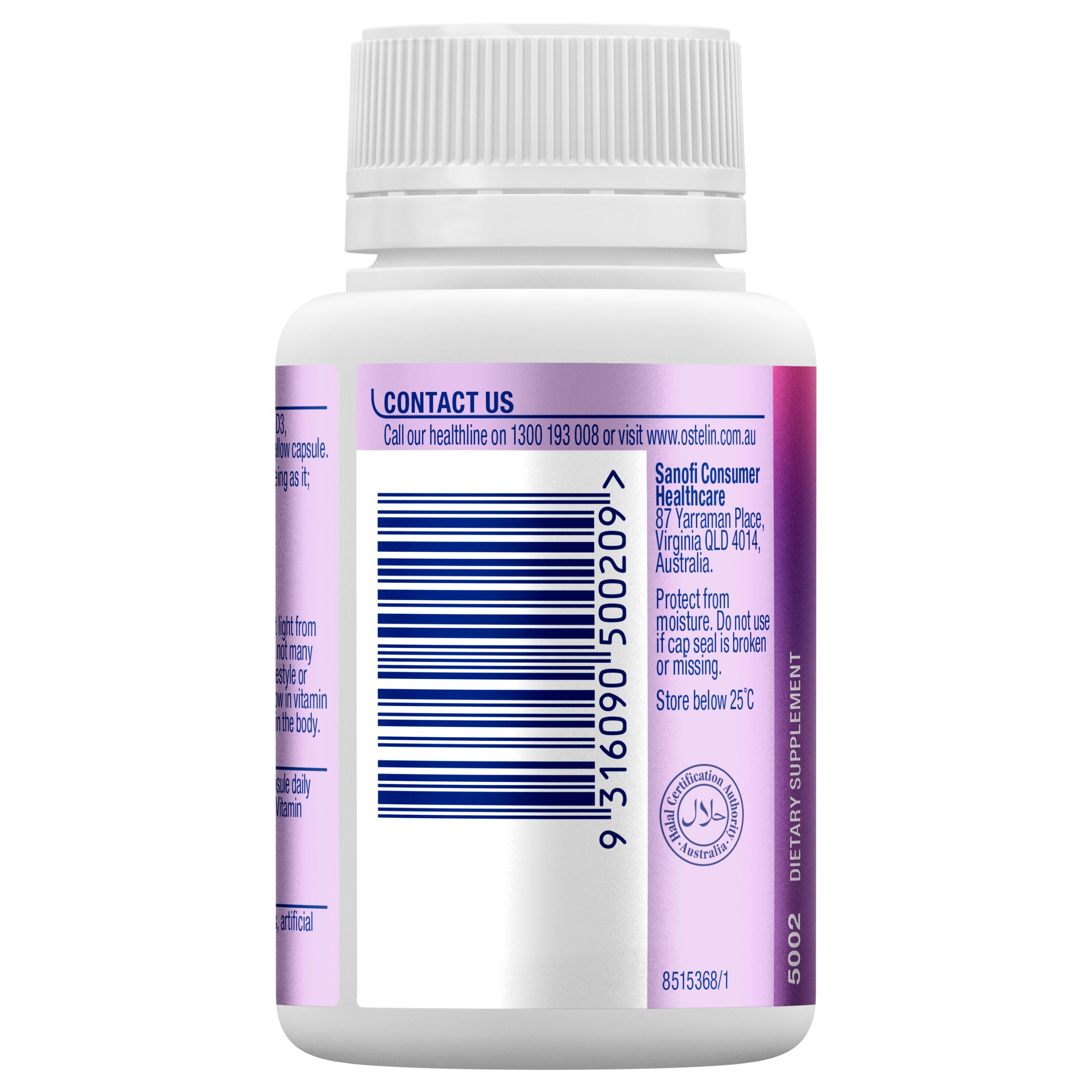 Ostelin Vitamin D3 1000IU 130 capsules - Image 2