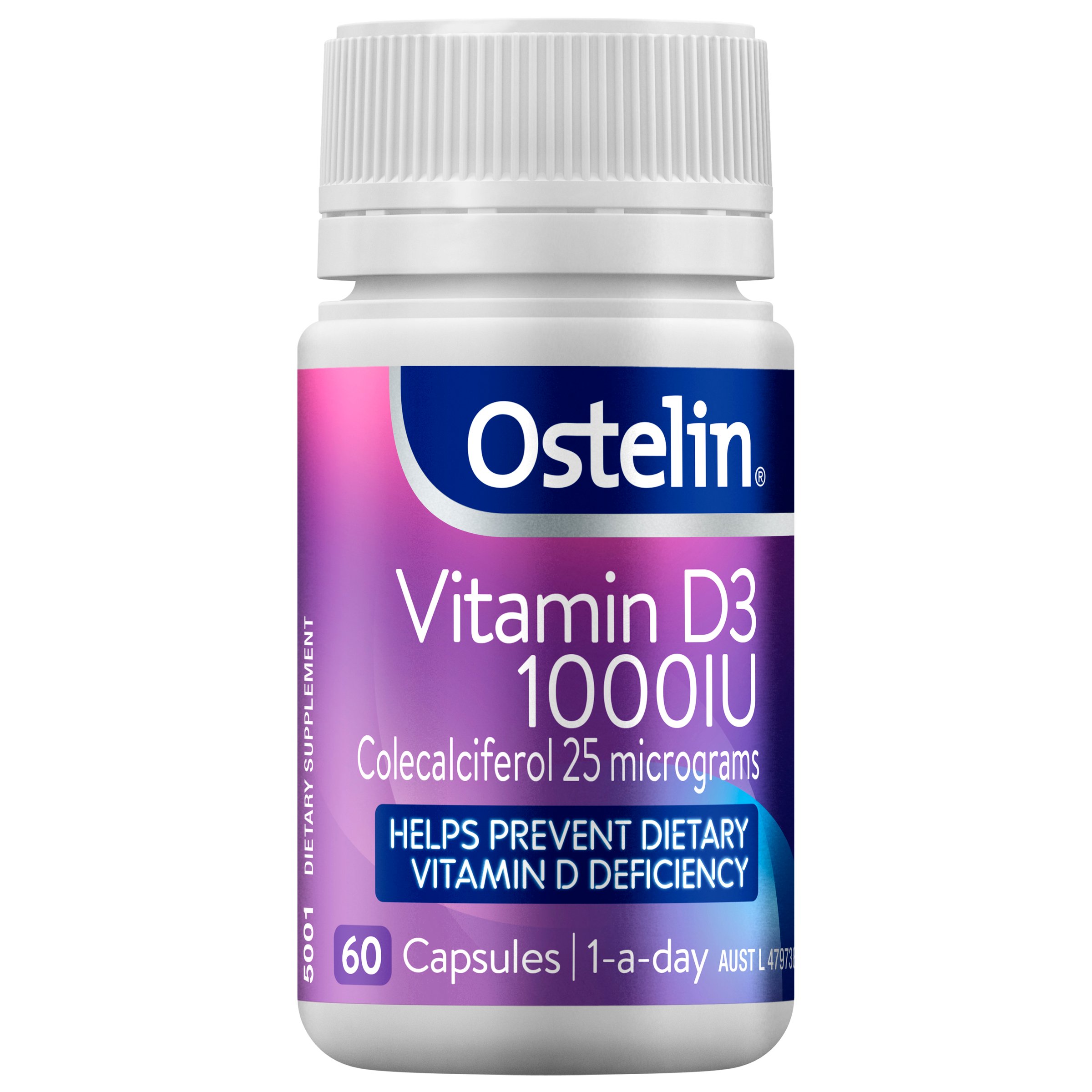 Ostelin Vitamin D3 1000IU 60 capsules - Image 1