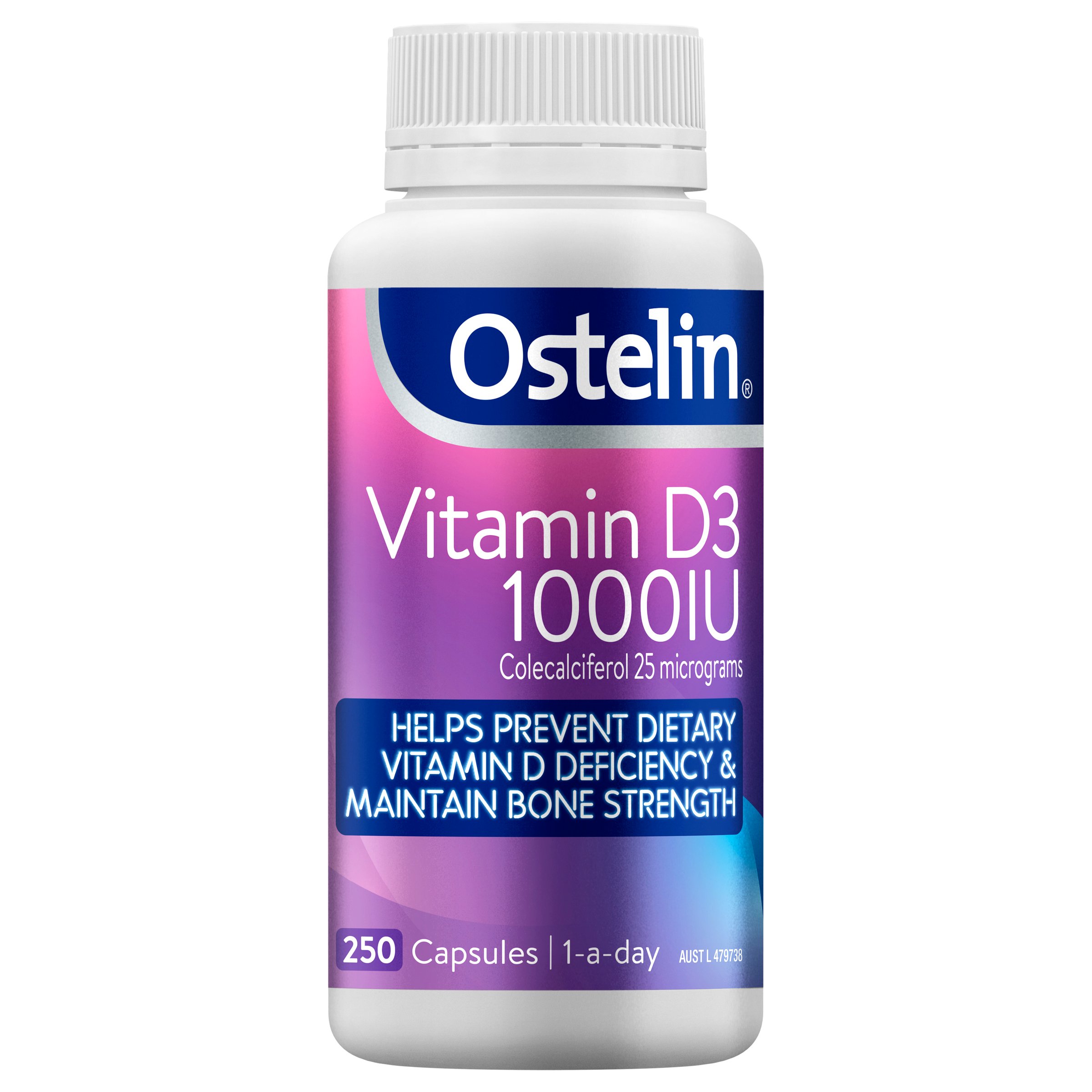 Ostelin Vitamin D3 1000IU 250 capsules - Image 1